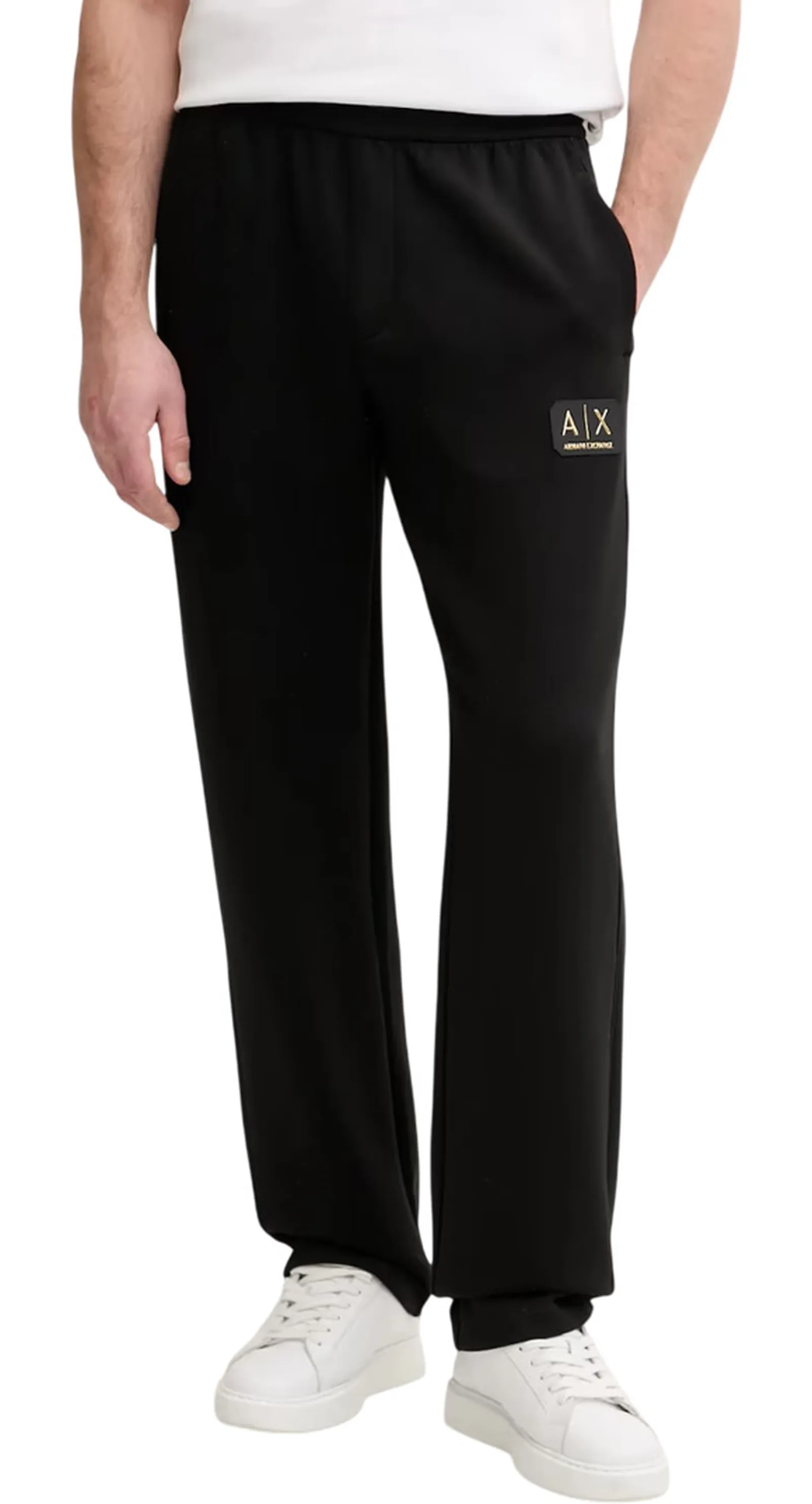 Armani Exchange Pantalone In Tessuto Tecnico Nero Xm001774Af19936 175251