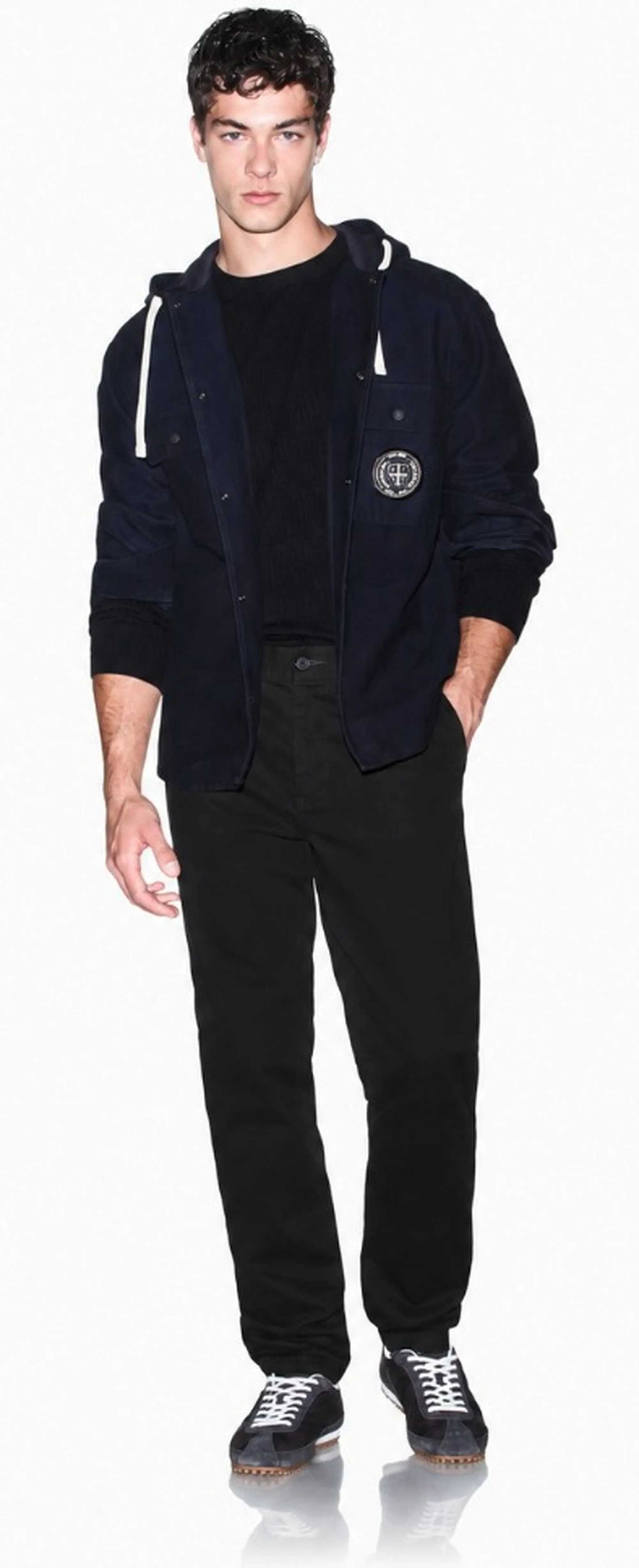 Armani Exchange Pantalone In Twill Di Cotone Elasticizzato Nero Xm003500Af28321 193388