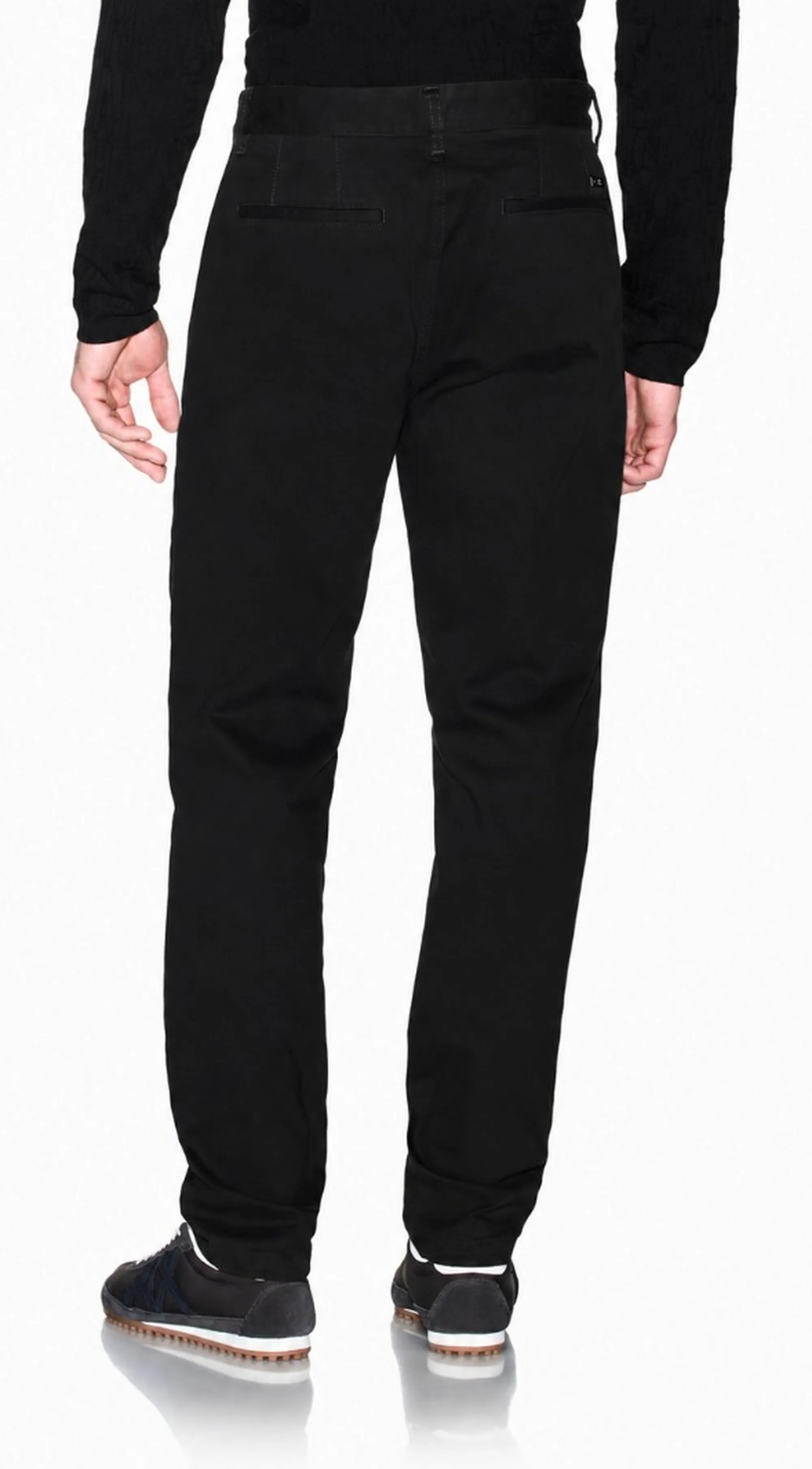 Armani Exchange Pantalone In Twill Di Cotone Elasticizzato Nero Xm003500Af28321 193389