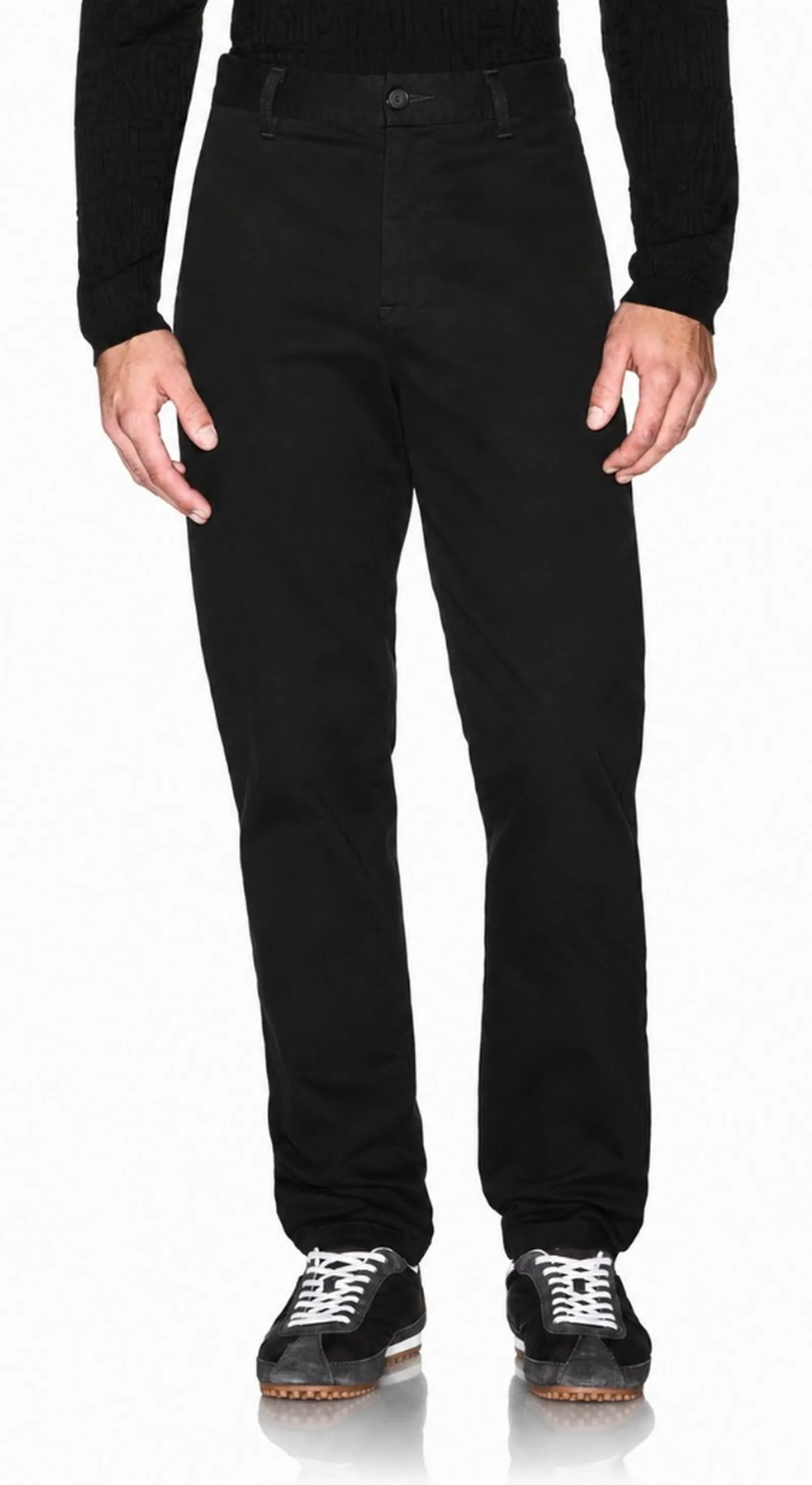 Armani Exchange Pantalone In Twill Di Cotone Elasticizzato Nero Xm003500Af28321 193392