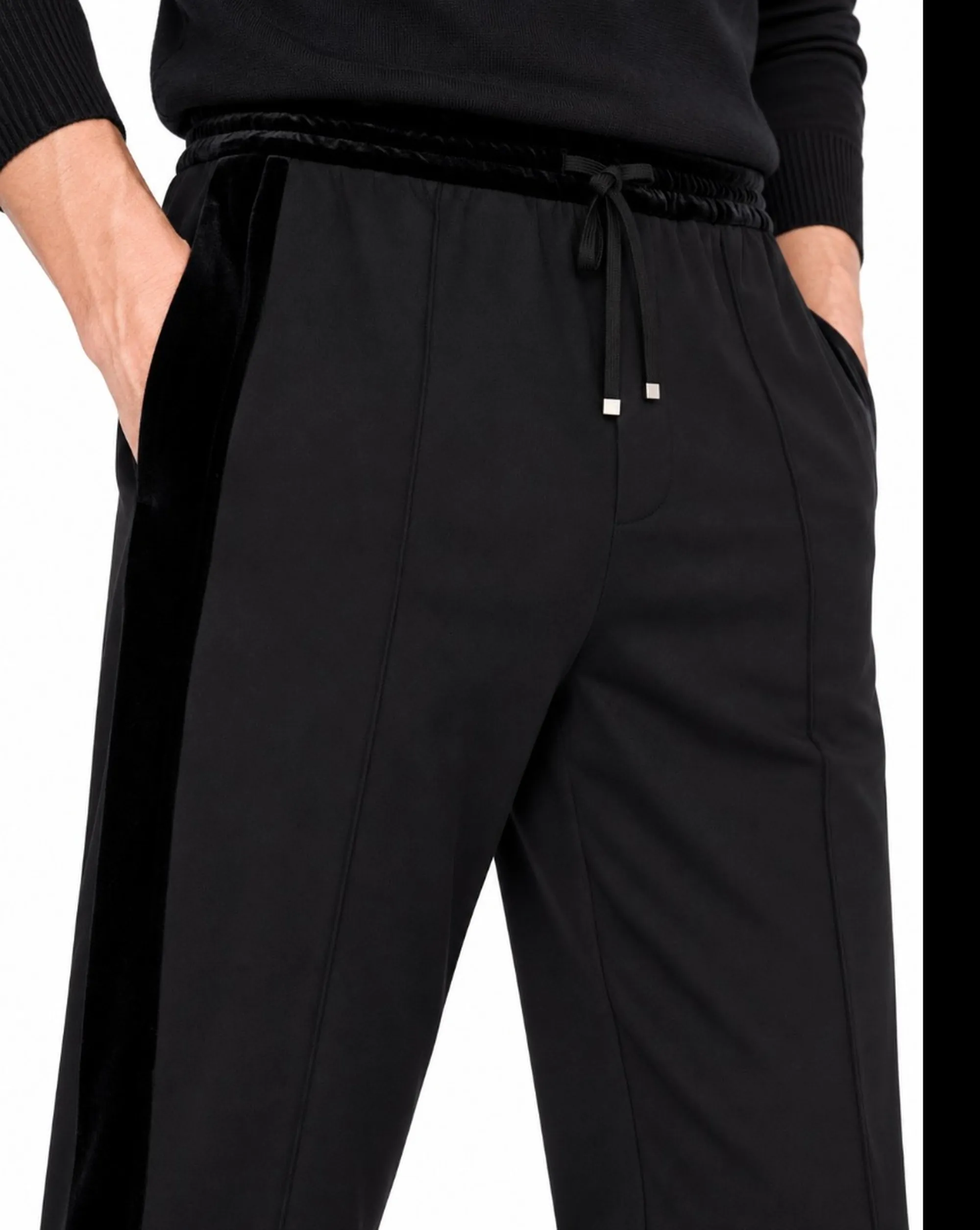 Armani Exchange B'Jogger Pants With Velvet Stripe' Black Xm002924Af19936 193262