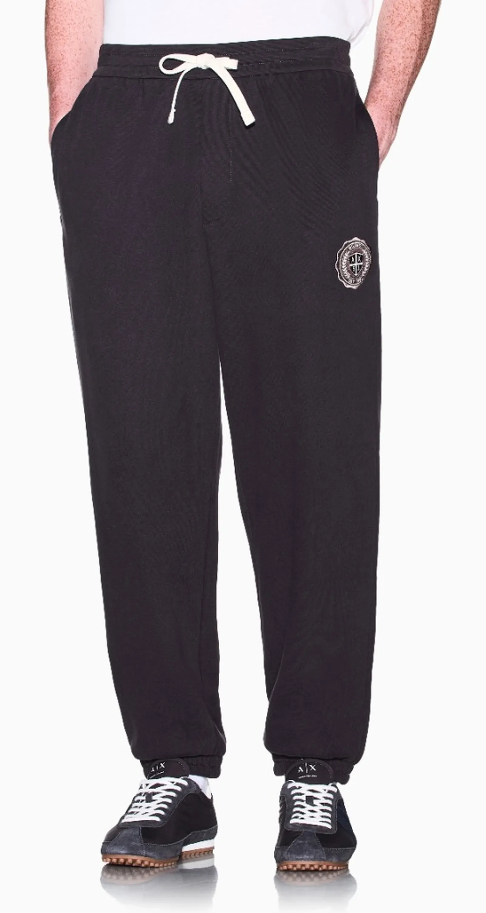 Armani Exchange Pantalone Jogger Crossover In Cotone Marrone Scuro Xm002914Af26047 193254