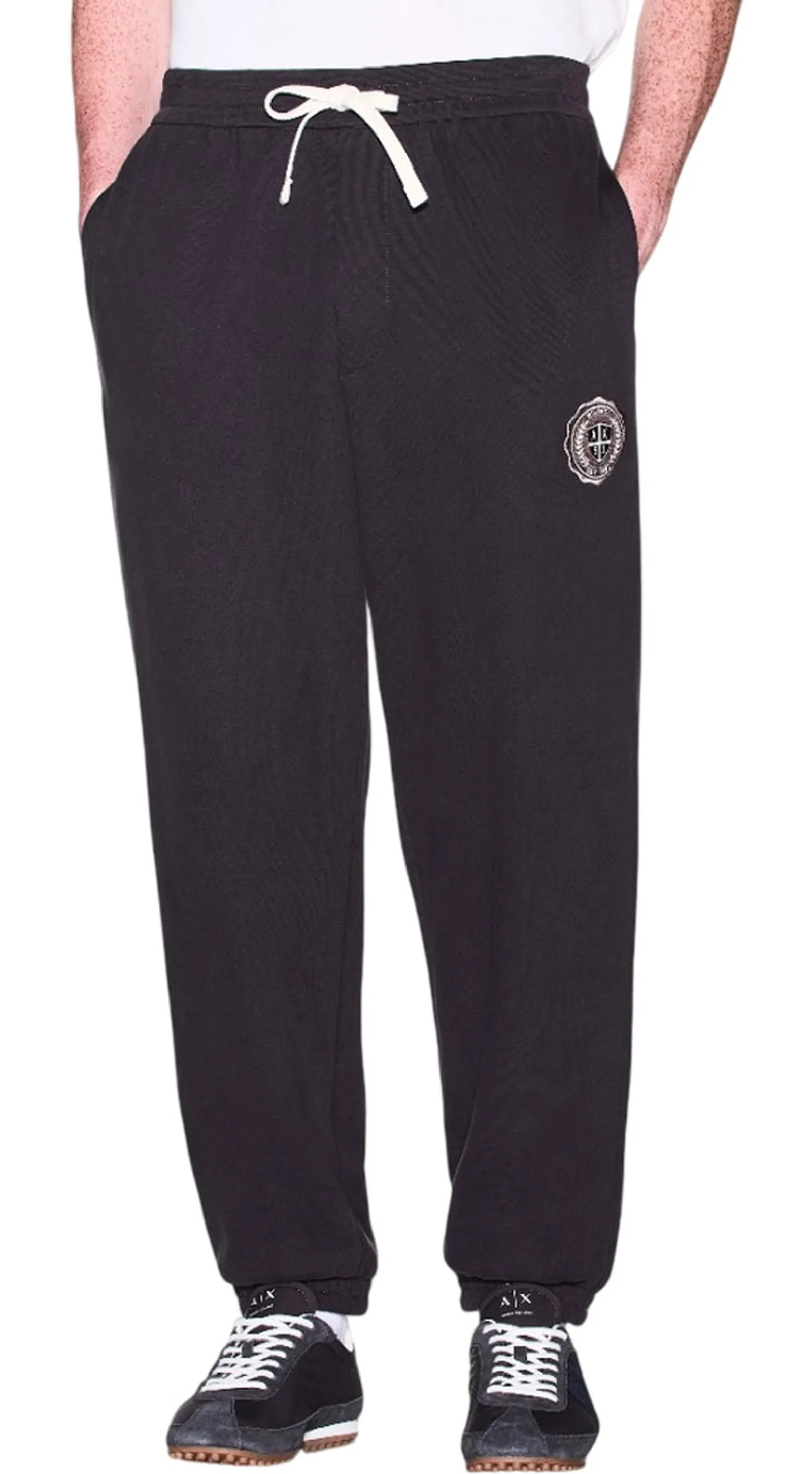 Armani Exchange Pantalone Jogger Crossover In Cotone Marrone Scuro Xm002914Af26047 193962