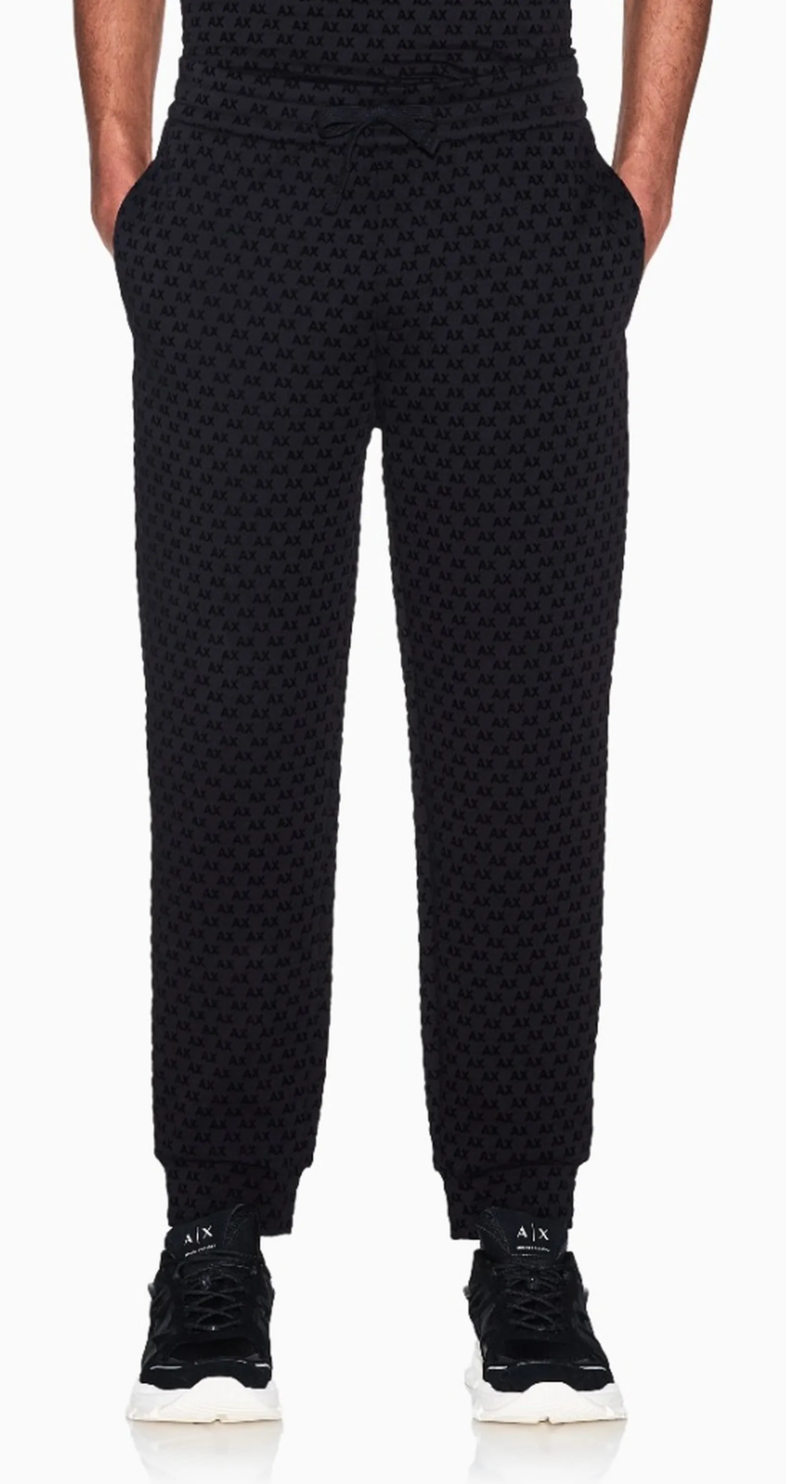 Armani Exchange Pantalone Joggers In Jersey Nero Xm002904Af10818 193246