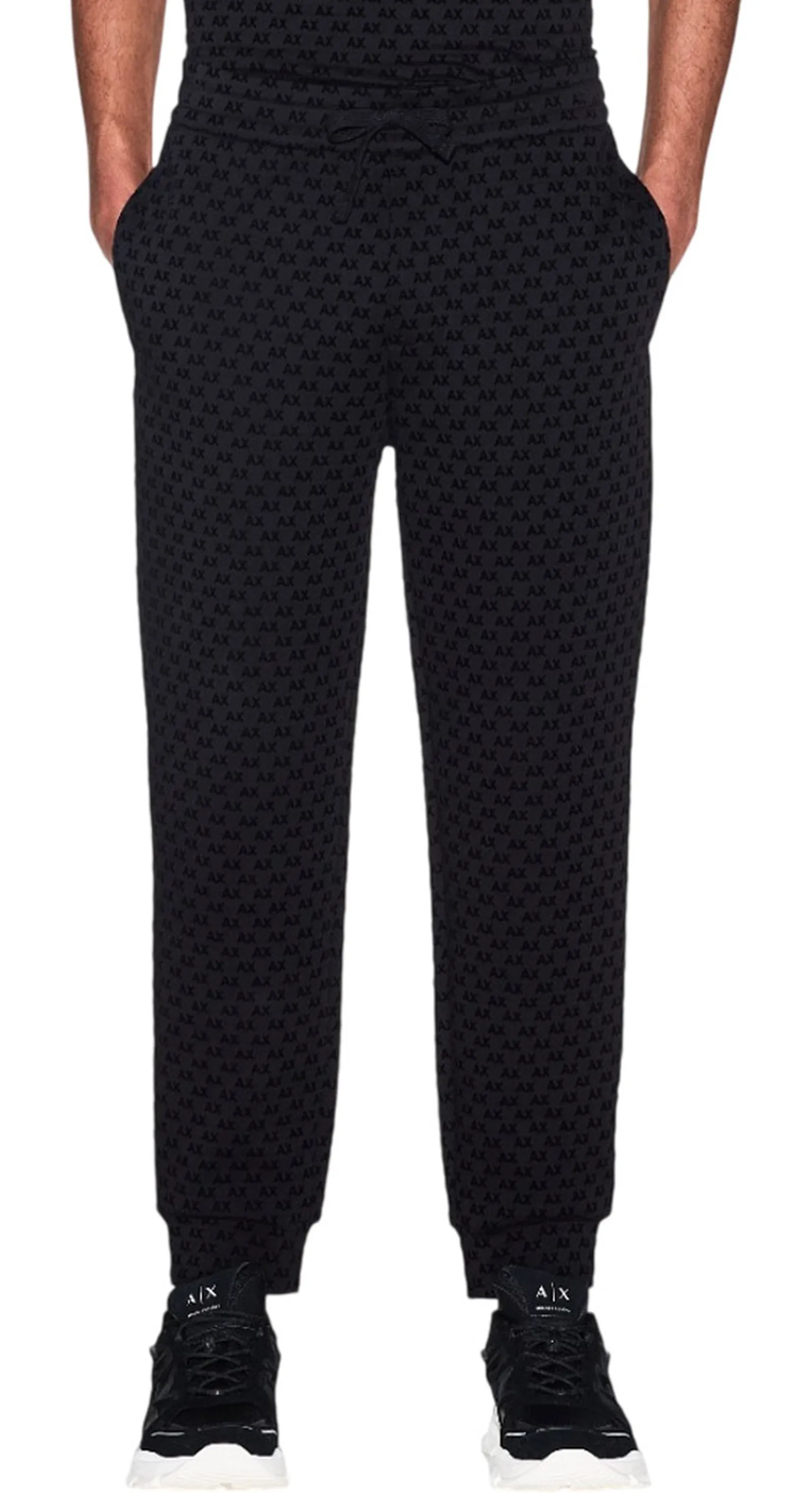 Armani Exchange Pantalone Joggers In Jersey Nero Xm002904Af10818 193966