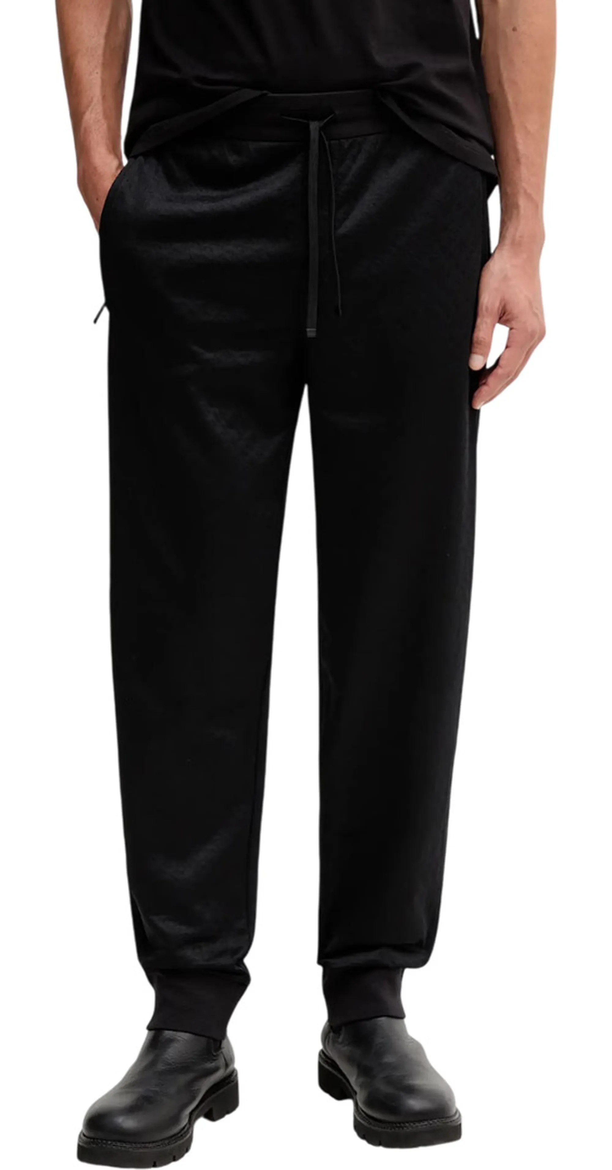 Armani Exchange B'Micro Texture Trousers' Black Xm001356Af16259 161921