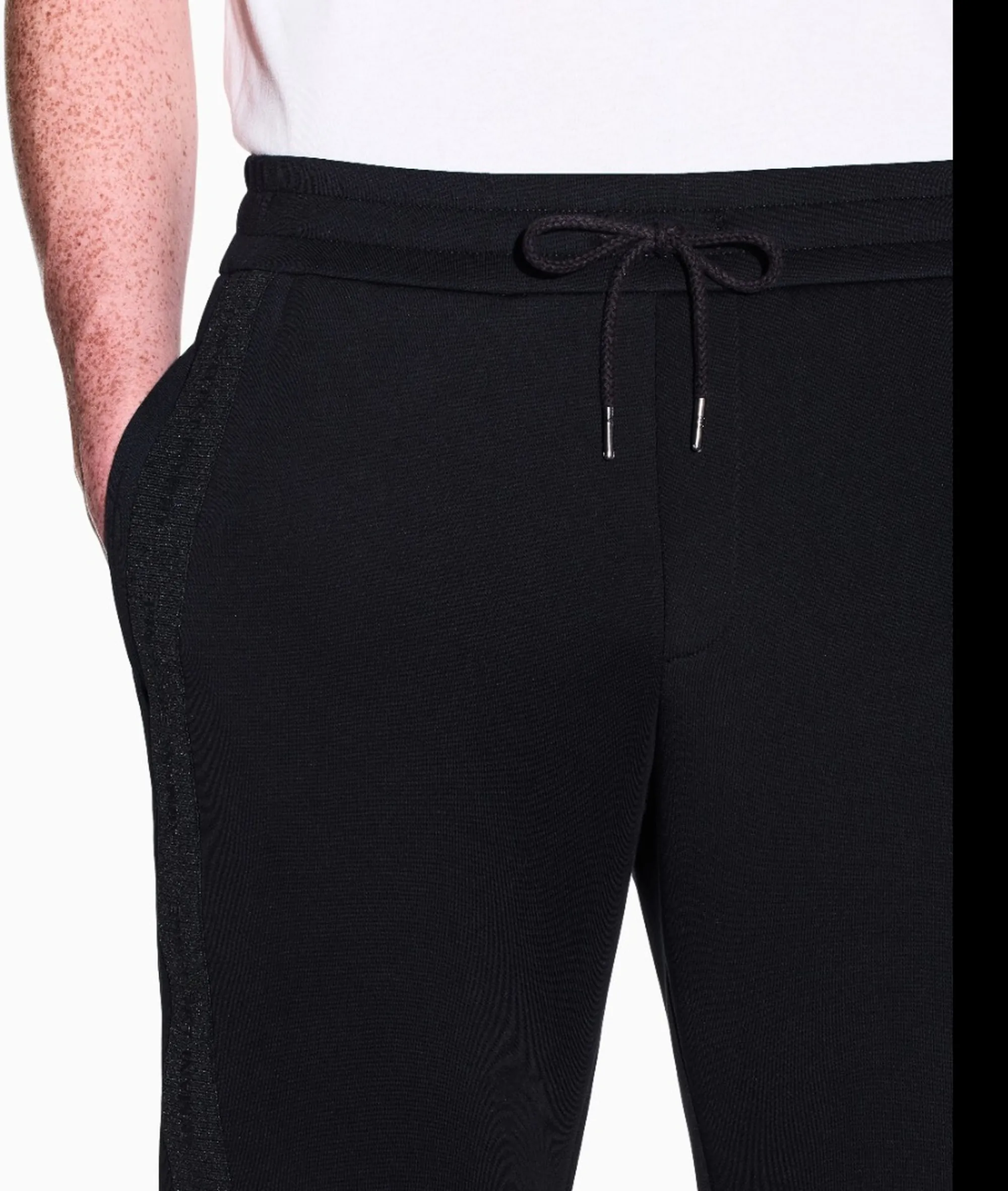Armani Exchange B'Regular Fit Pants In Jersey' Black Xm003145Af13047 193310