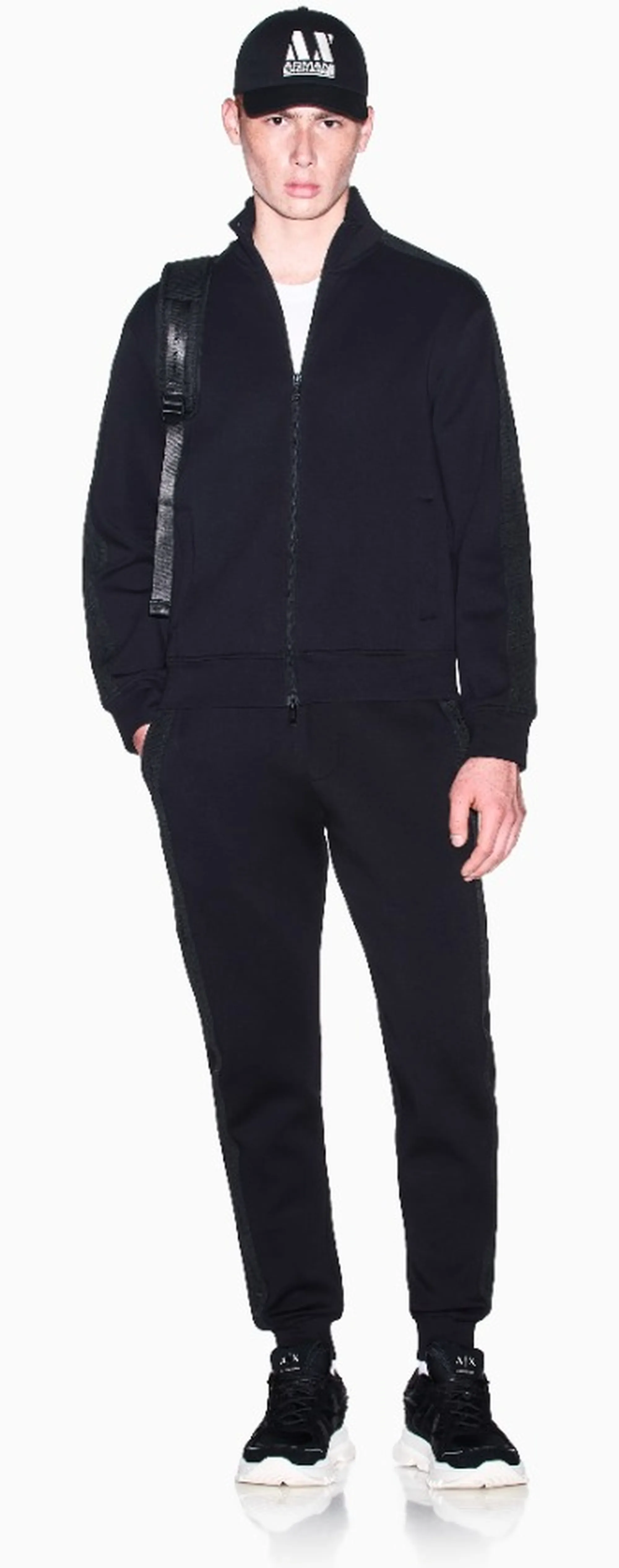 Armani Exchange B'Regular Fit Pants In Jersey' Black Xm003145Af13047 193311