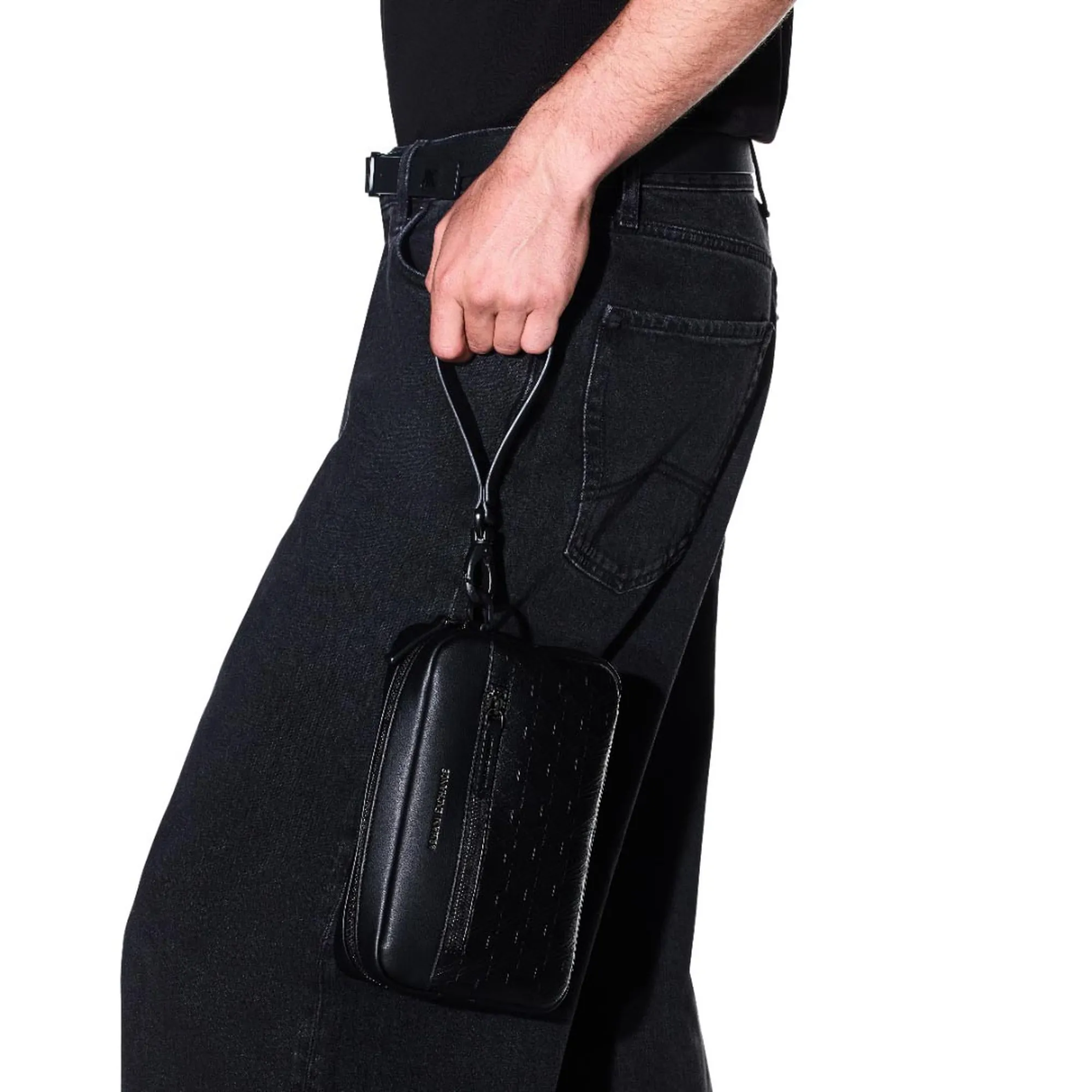Armani Exchange Pochette Effetto Pelle Con Logo In Rilievo Nero Xm003583Af26662 194668