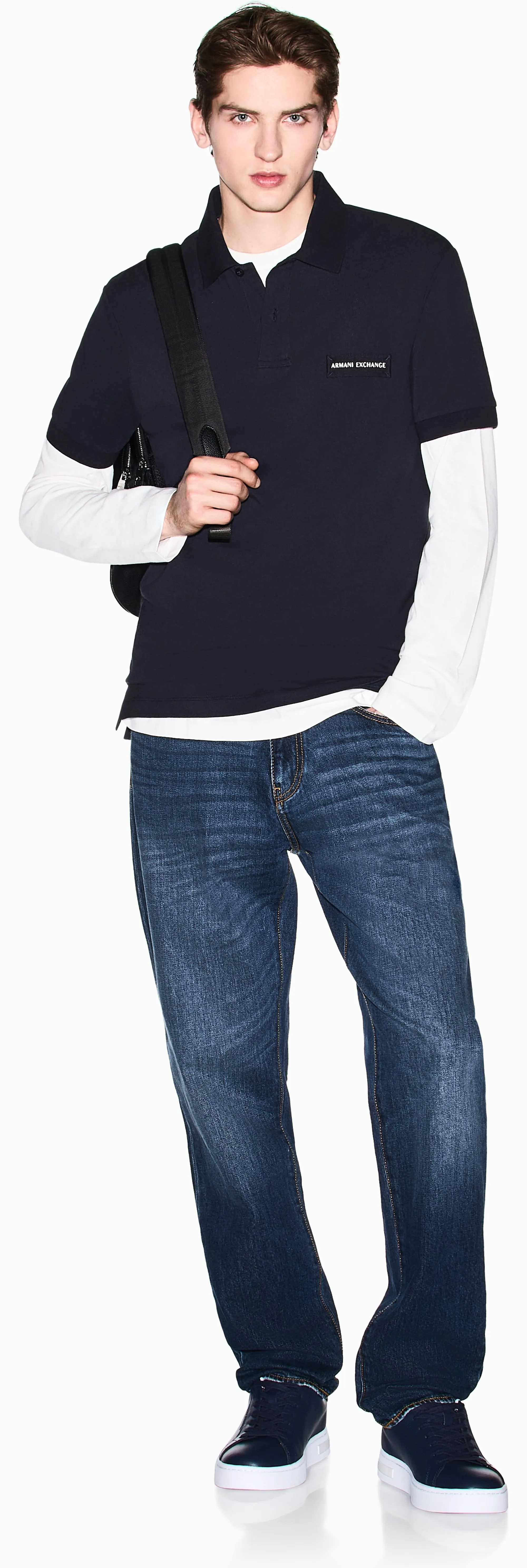 Armani Exchange Polo Blu Xm002390Af13026 174885