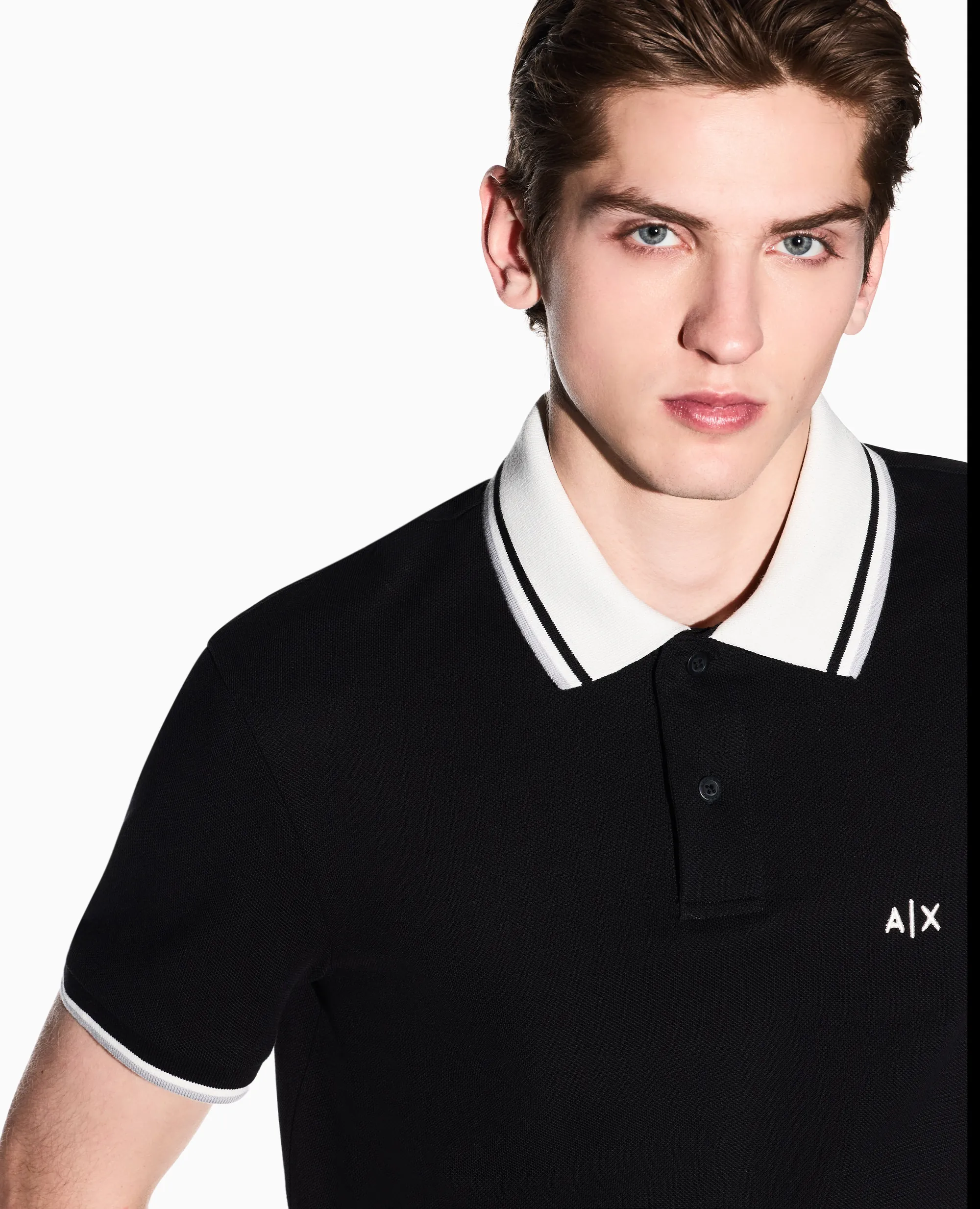 Armani Exchange Polo Nero Xm002350Af10366 174850
