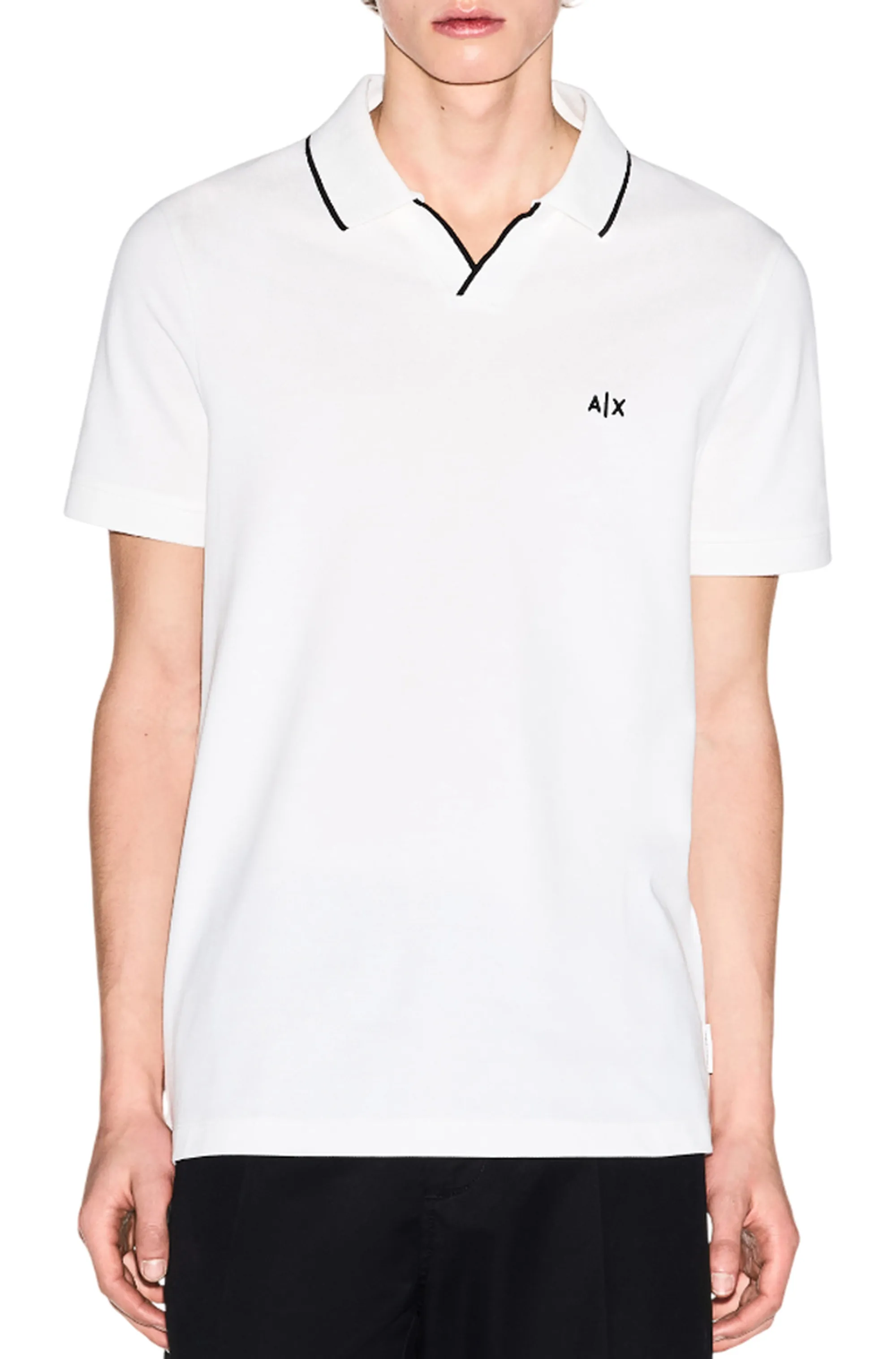 Armani Exchange B'Classic Breathable Polo Shirt' White Xm002401Af10366 182164