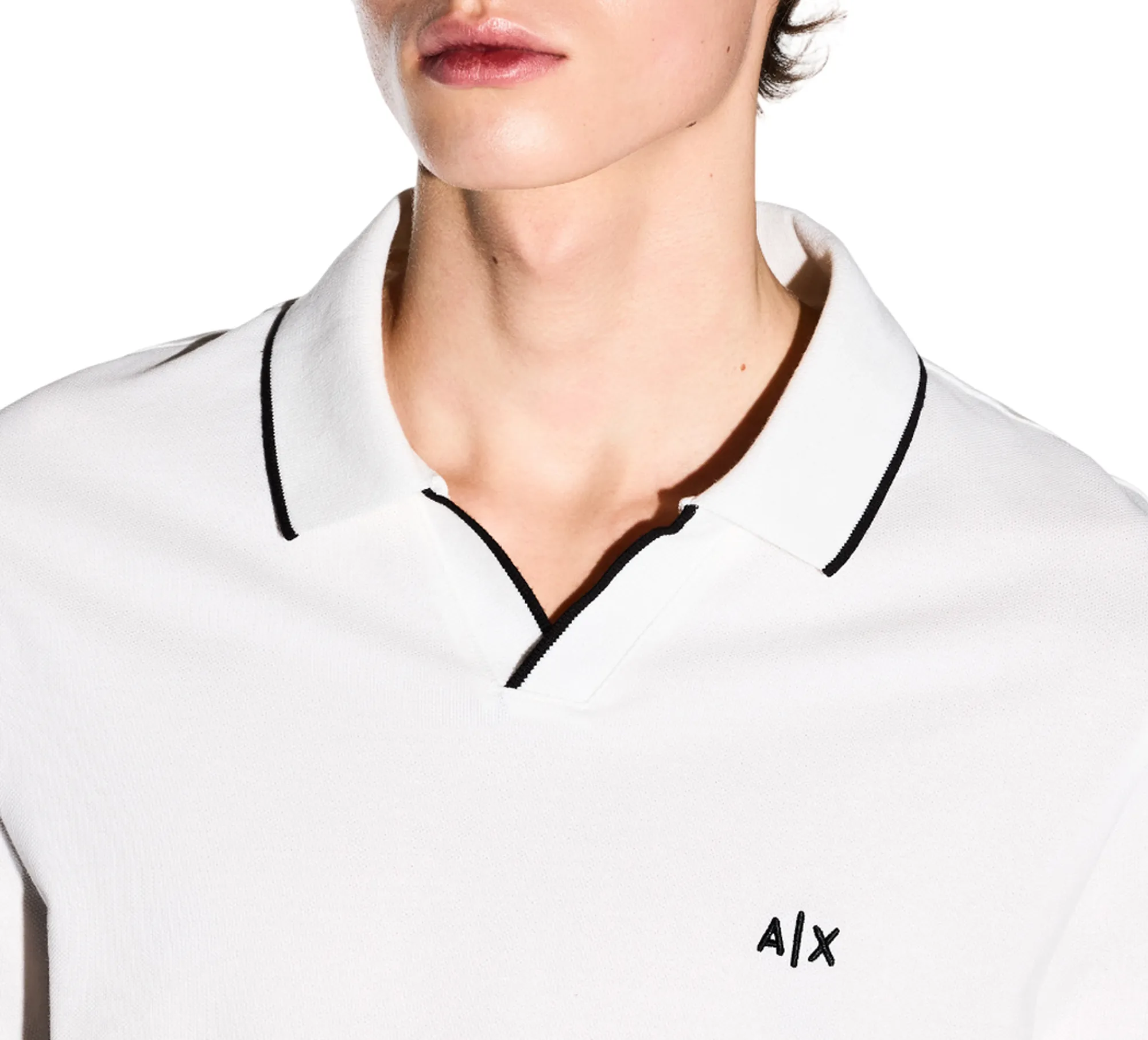 Armani Exchange B'Classic Breathable Polo Shirt' White Xm002401Af10366 182166
