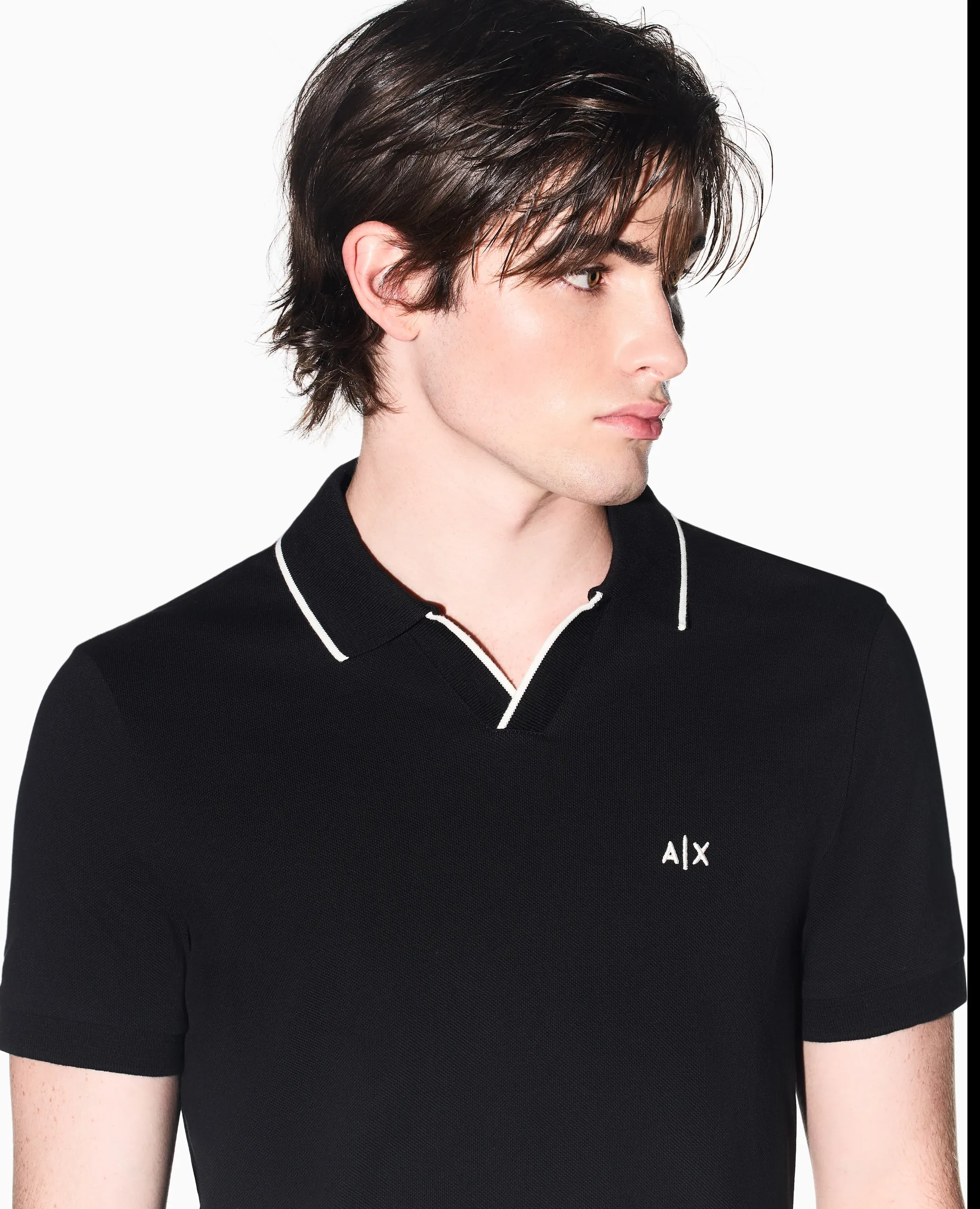 Armani Exchange Polo Classica Traspirante Nero Xm002401Af10366 174948