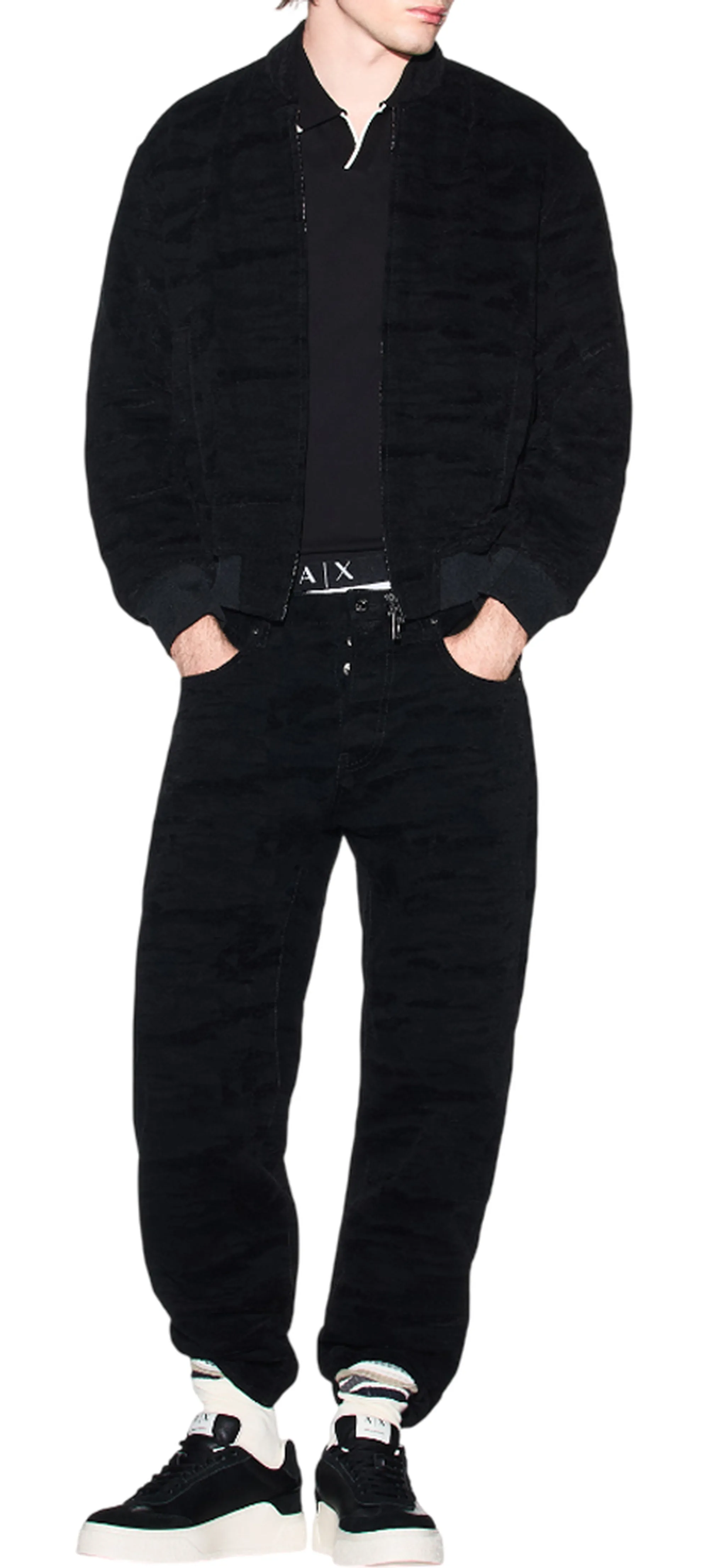 Armani Exchange B'Classic Breathable Polo Shirt' Black Xm002401Af10366 182159