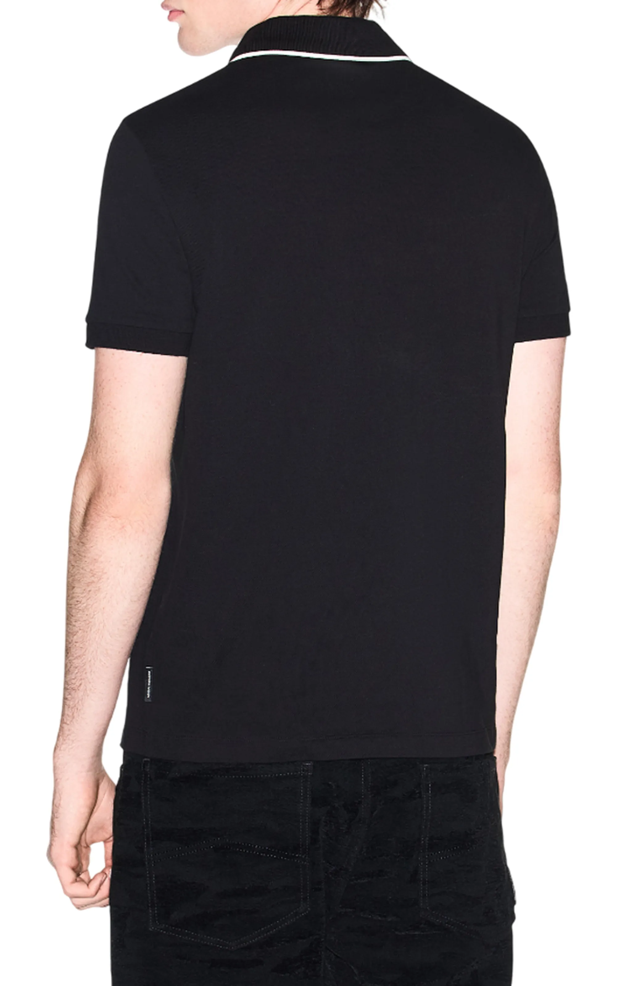 Armani Exchange B'Classic Breathable Polo Shirt' Black Xm002401Af10366 182161