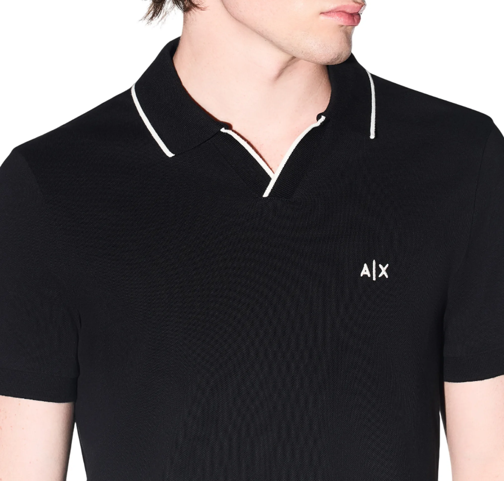 Armani Exchange B'Classic Breathable Polo Shirt' Black Xm002401Af10366 182162