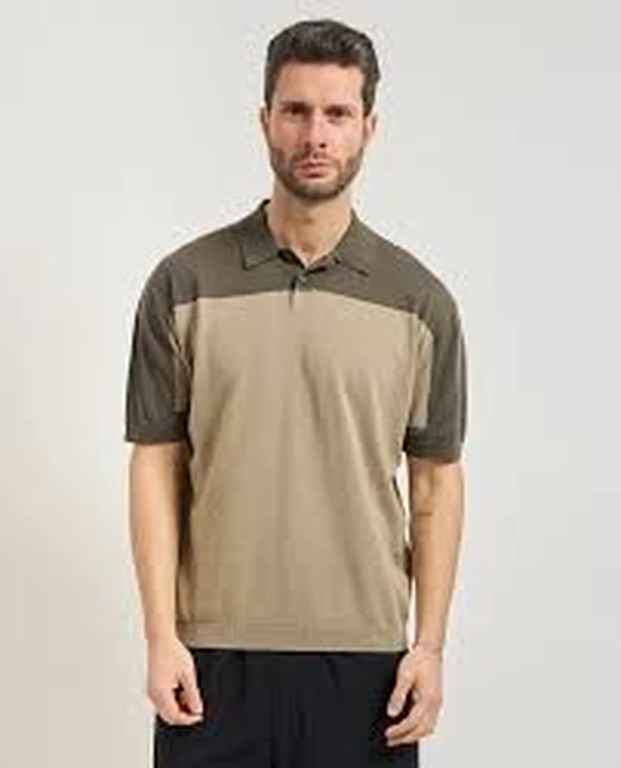 Armani Exchange Polo In Maglia Di Lino E Cotone Biscotto Xm002151Af22062 174804