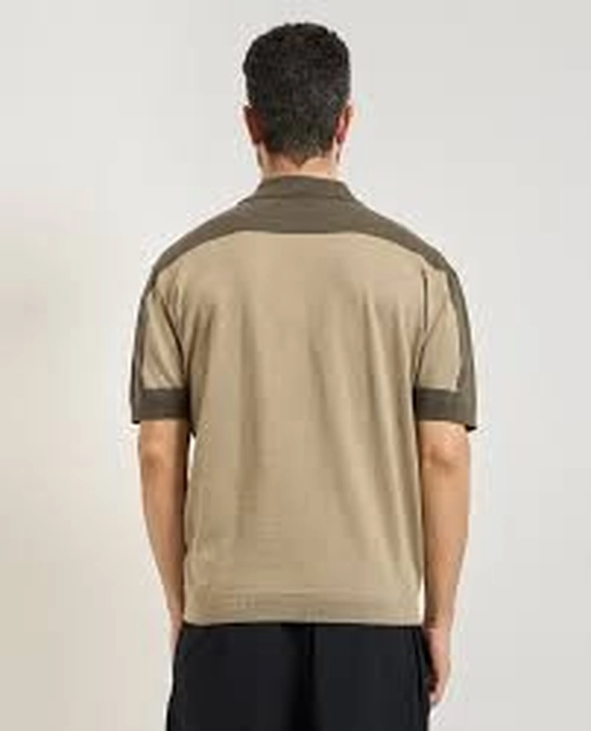 Armani Exchange Polo In Maglia Di Lino E Cotone Biscotto Xm002151Af22062 174805