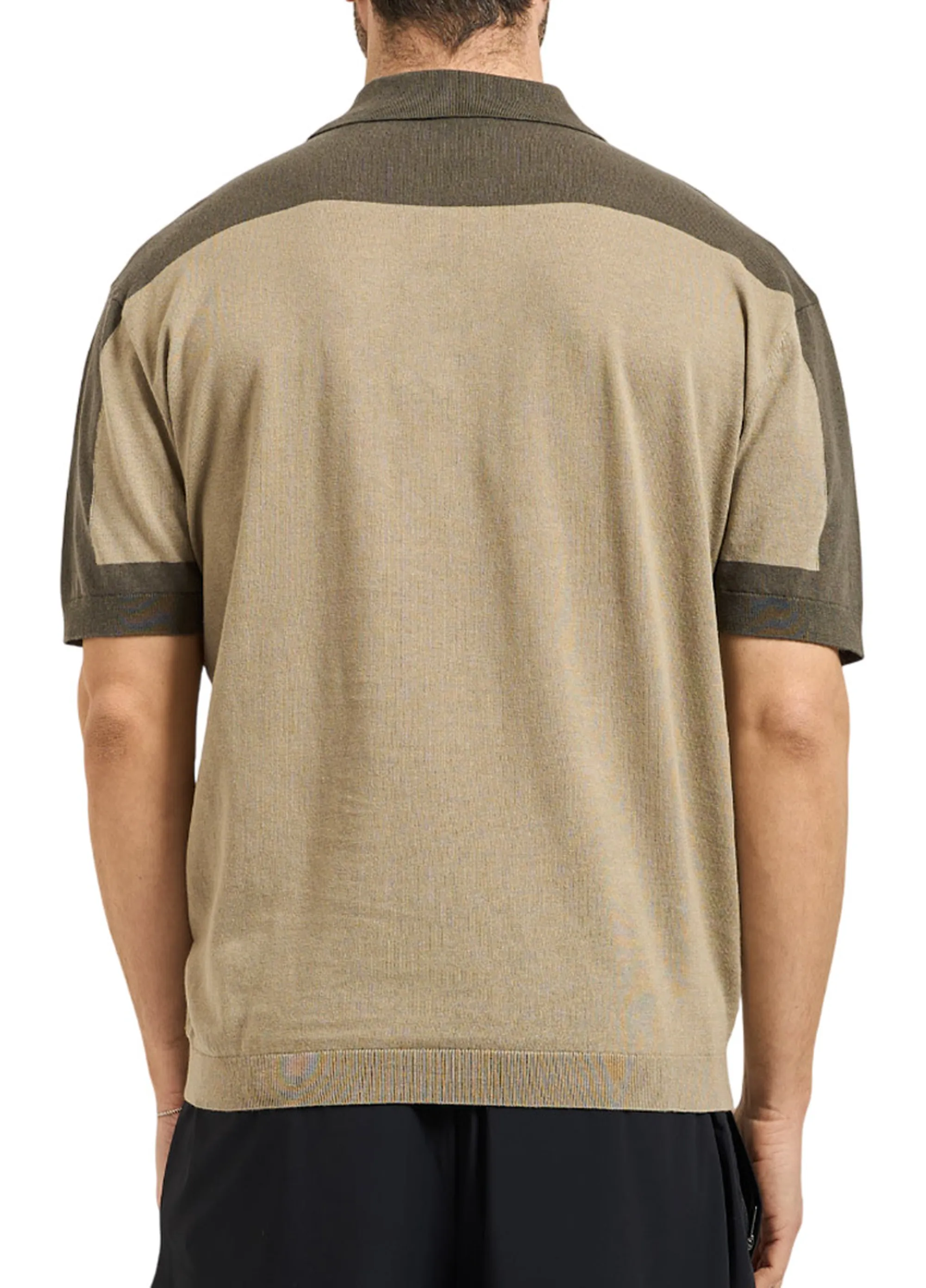 Armani Exchange B'Linen And Cotton Knitted Polo Shirt' Cookie Xm002151Af22062 180336