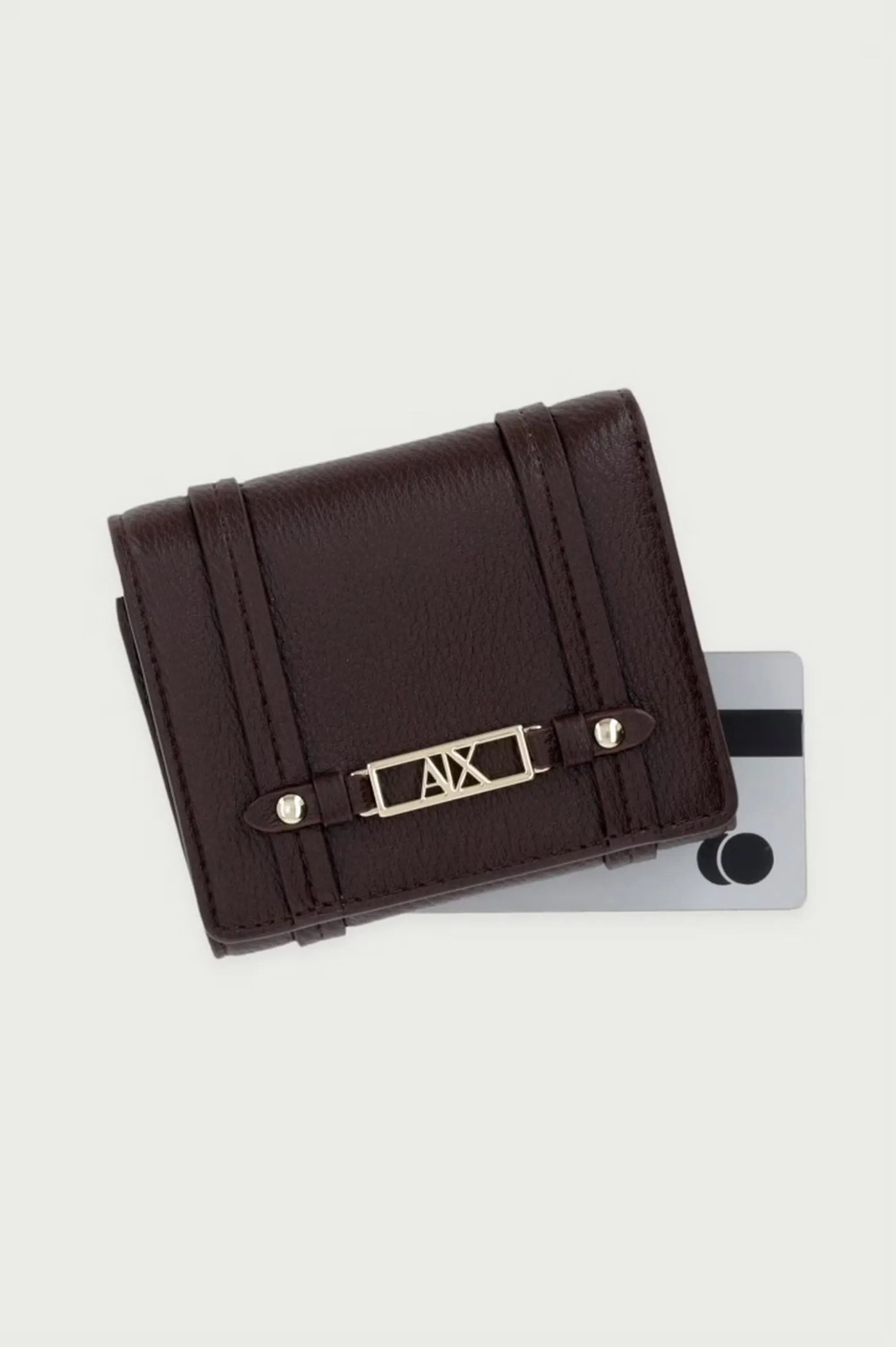 Armani Exchange B'Mini Wallet With Metal Logo' Brown Xw002613Af15632 194208