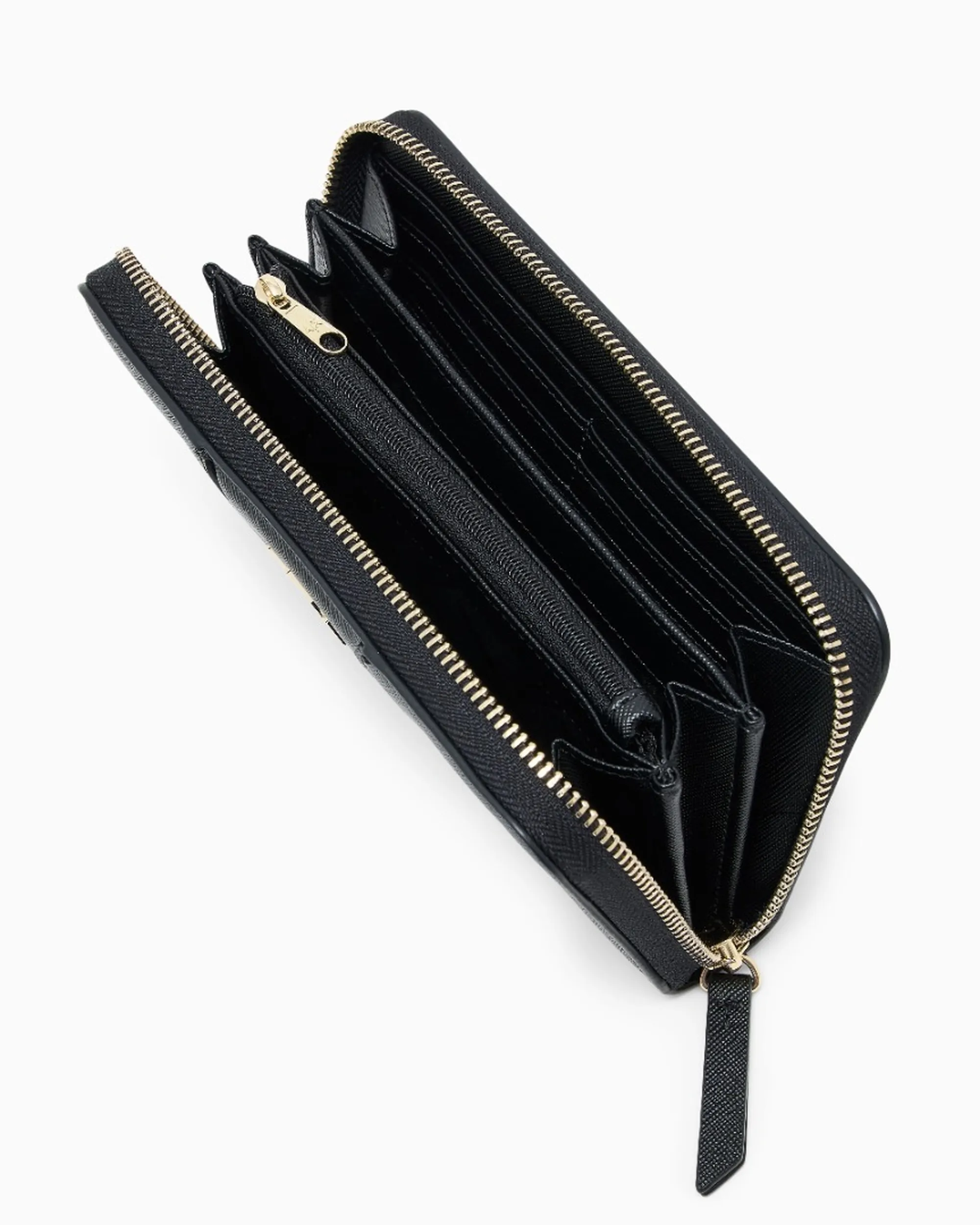 Armani Exchange B'Zip Around Wallet With Logo Lettering' Black Xw000359Af26570 194149