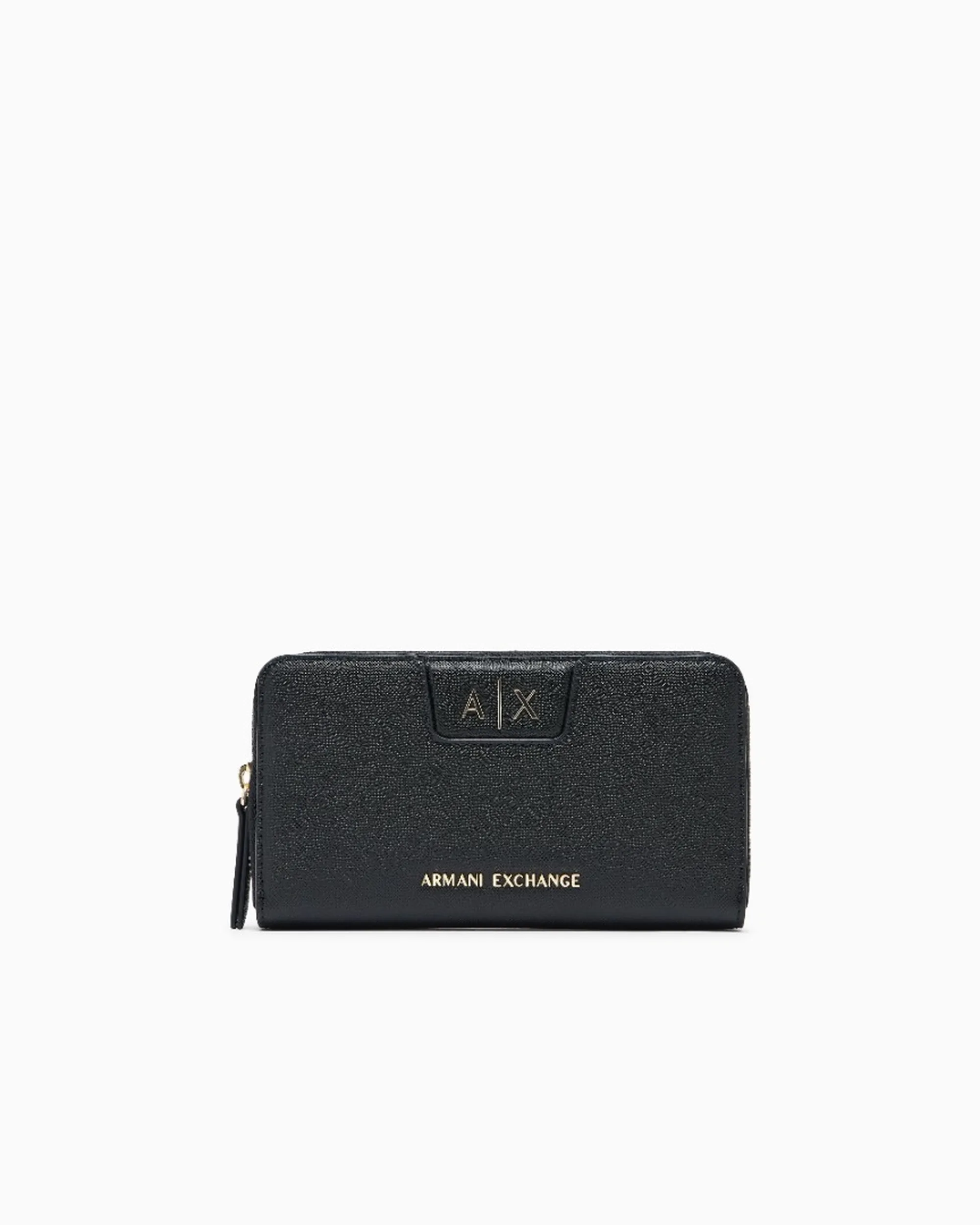 Armani Exchange B'Zip Around Wallet With Logo Lettering' Black Xw000359Af26570 194150