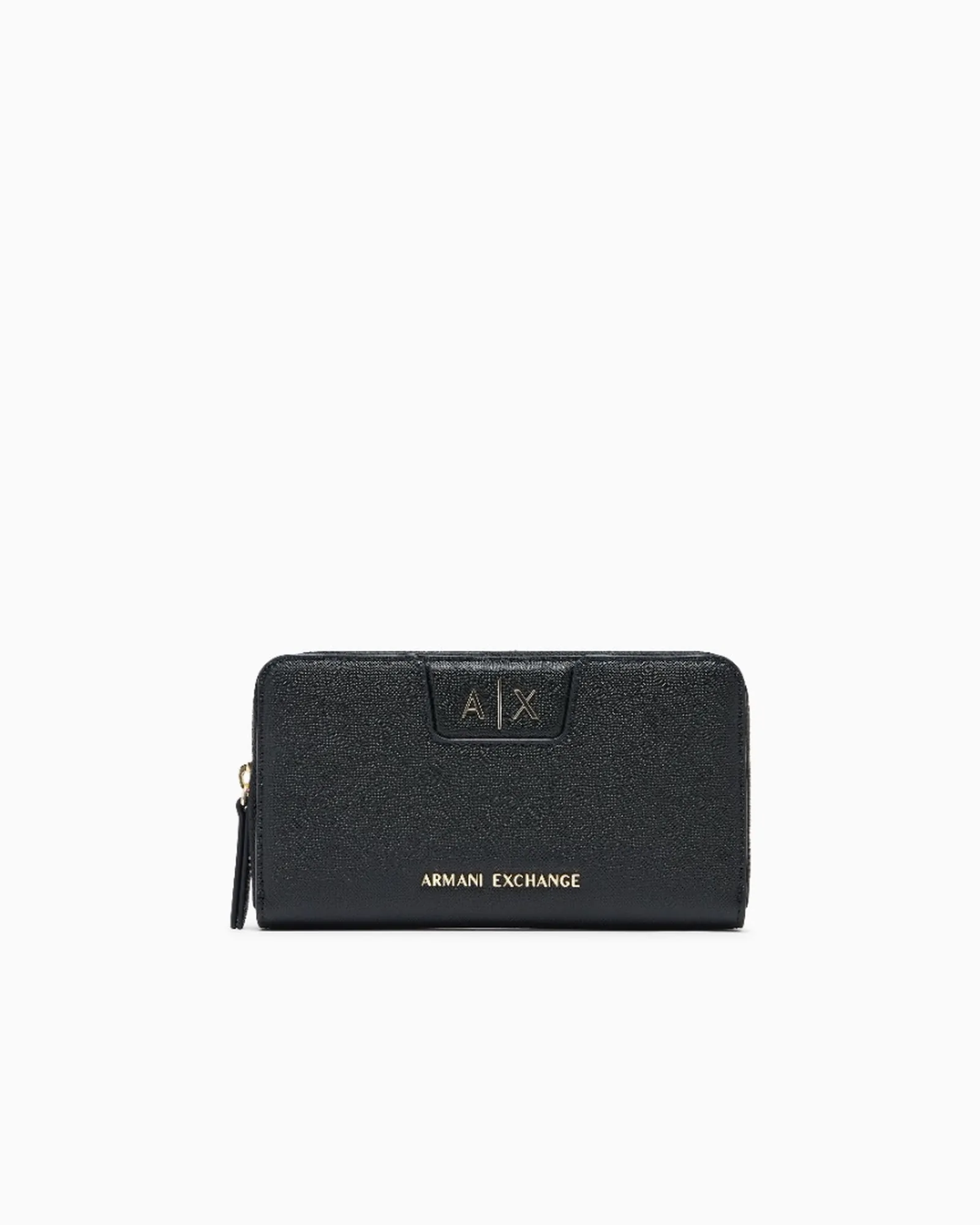 Armani Exchange Portafoglio Zip Around Con Logo Lettering Nero Xw000359Af26570 194150