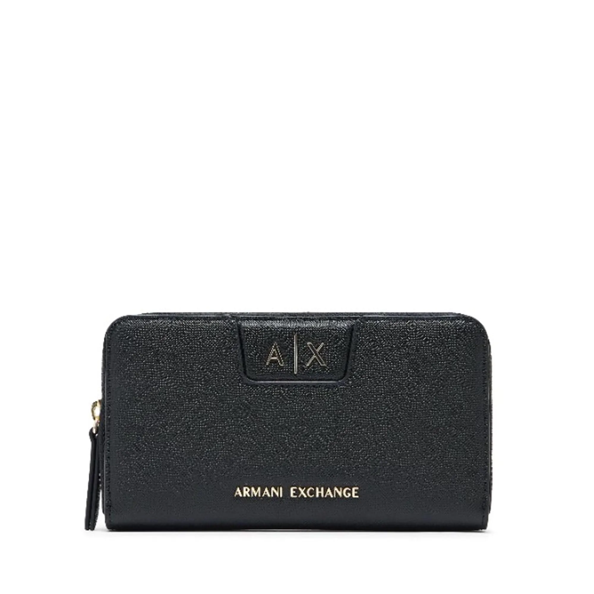 Armani Exchange Portafoglio Zip Around Con Logo Lettering Nero Xw000359Af26570 194639