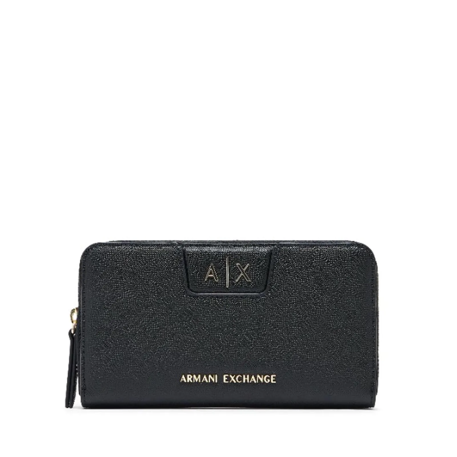 Armani Exchange Portafoglio Zip Around Con Logo Lettering Nero Xw000359Af26570 194639