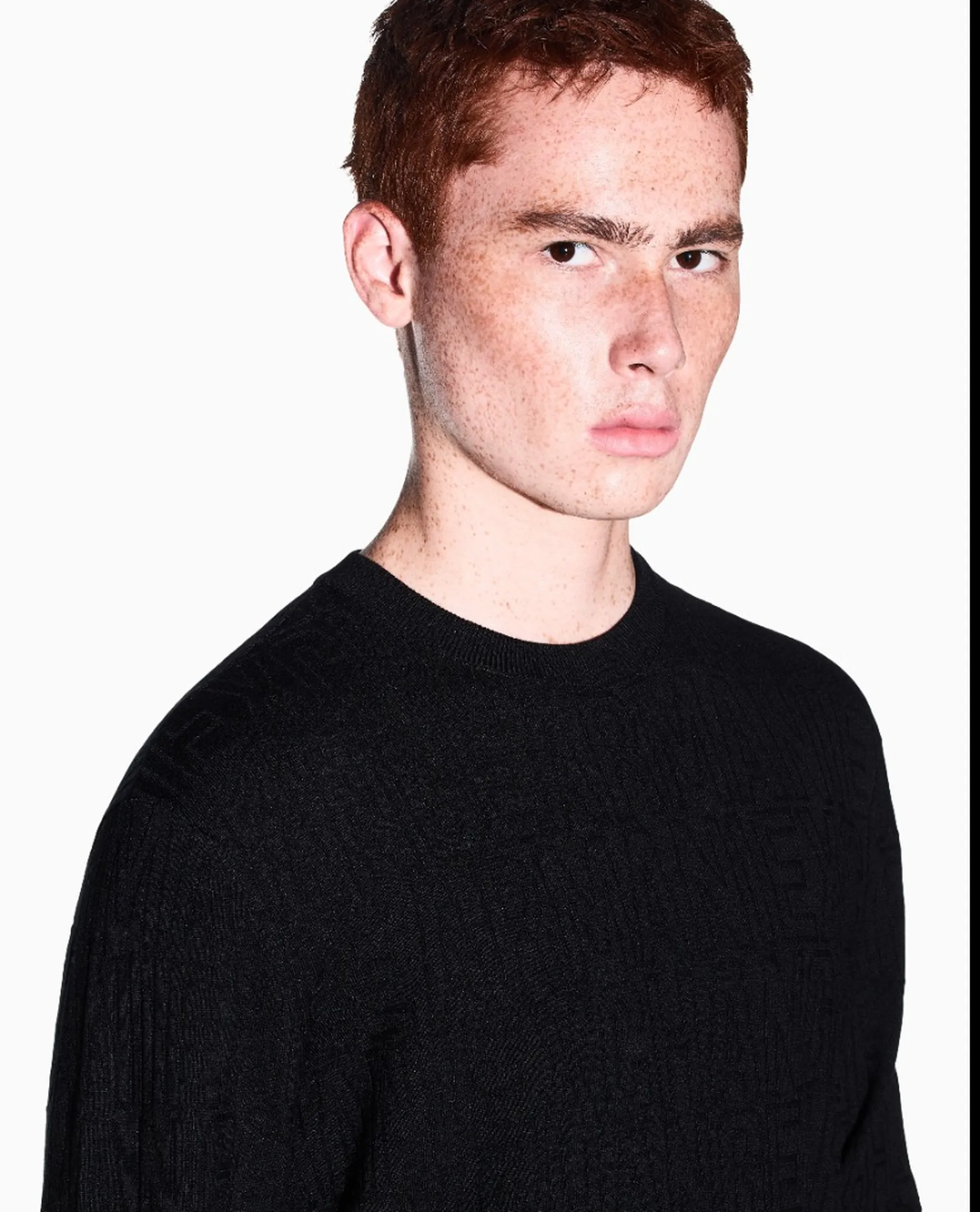 Armani Exchange Pullover Vestibilita Regular In Misto Viscosa Nero Xm002986Af10454 193272