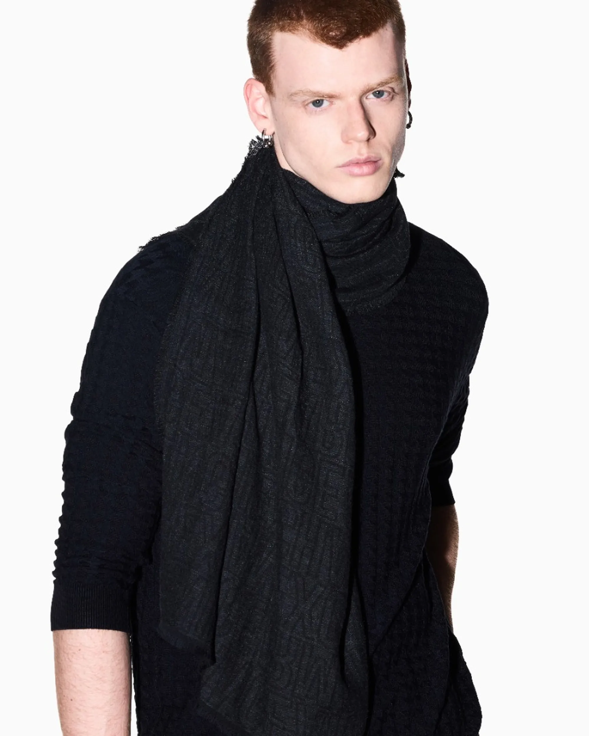 Armani Exchange B'Armani Exchange Scarf' Black Xm001714Af17470 193591