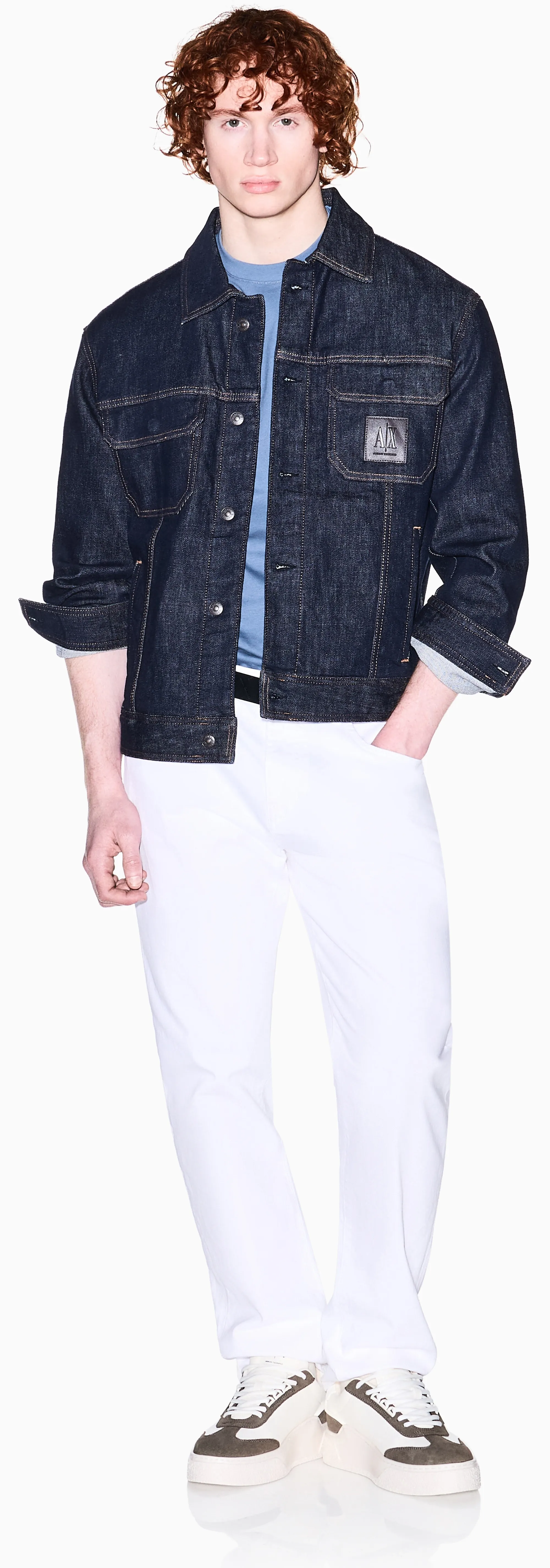 Armani Exchange T-Shirt Azzurro Xm001281Af10361 174723