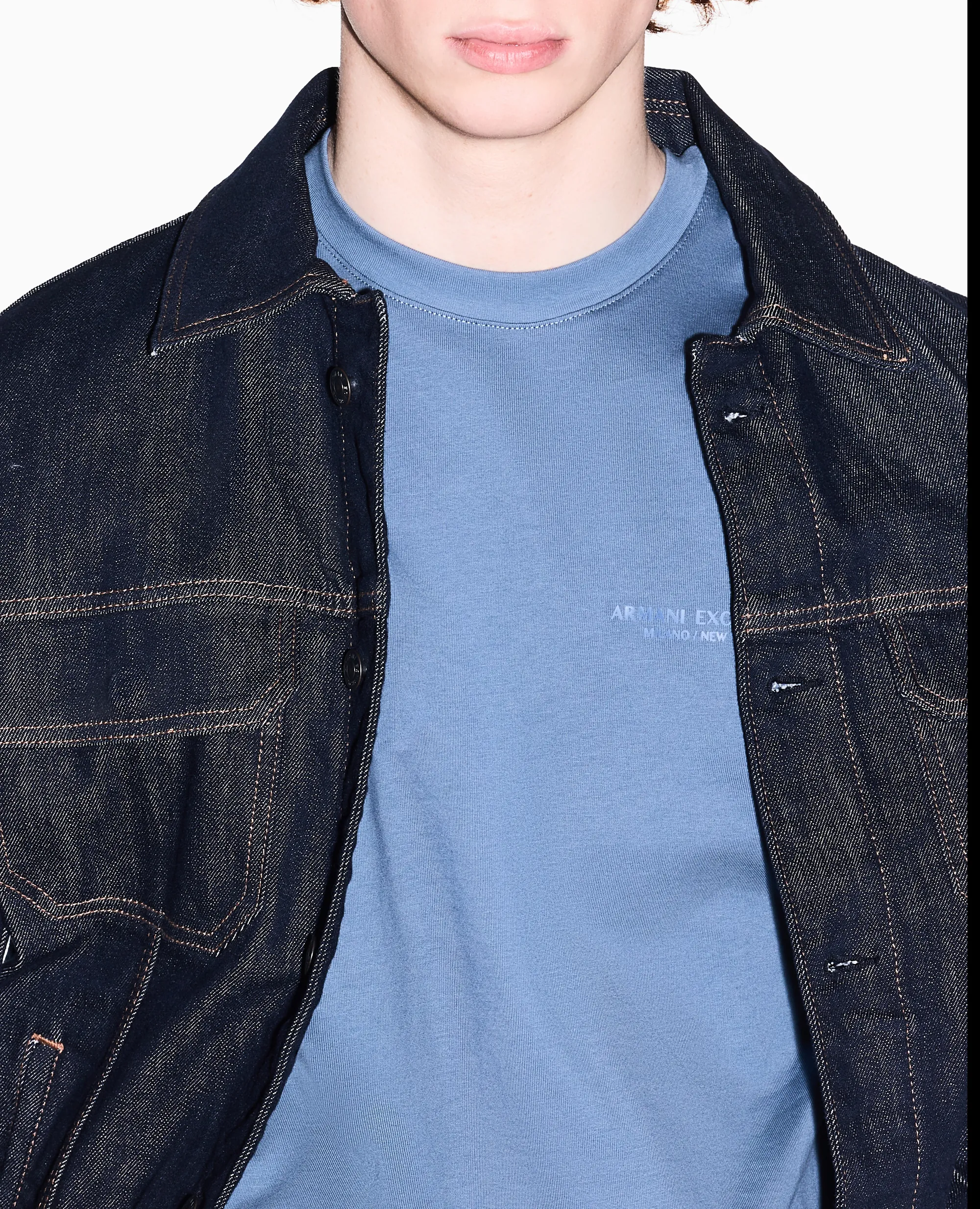 Armani Exchange T-Shirt Azzurro Xm001281Af10361 174726