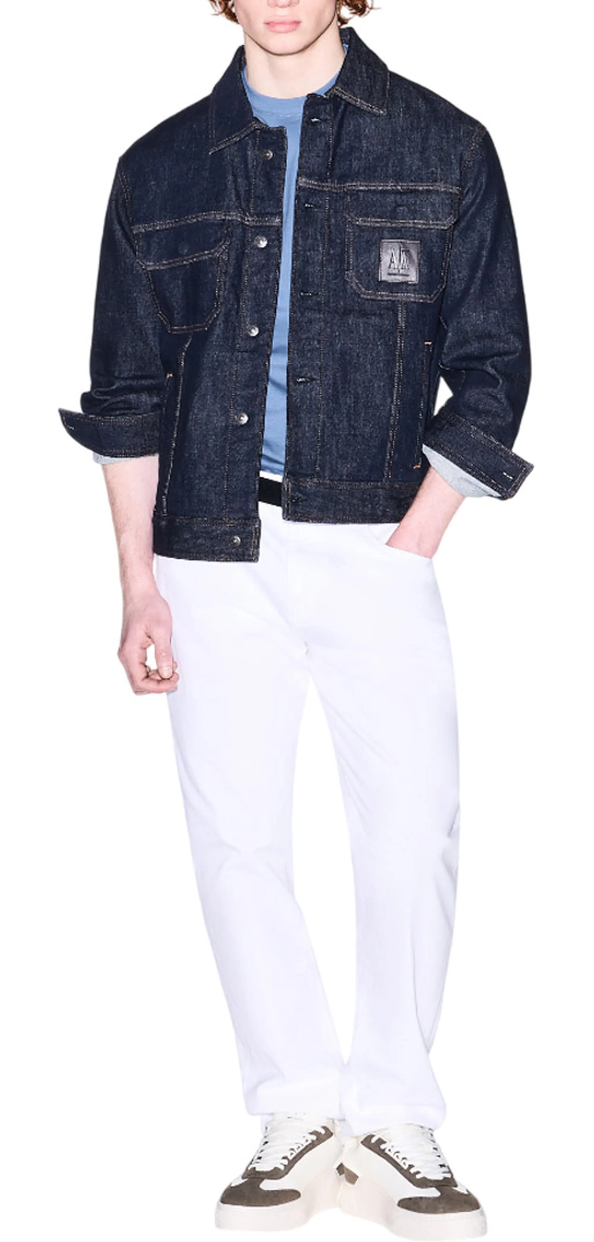 Armani Exchange B'T-Shirt' Light Blu Xm001281Af10361 178396