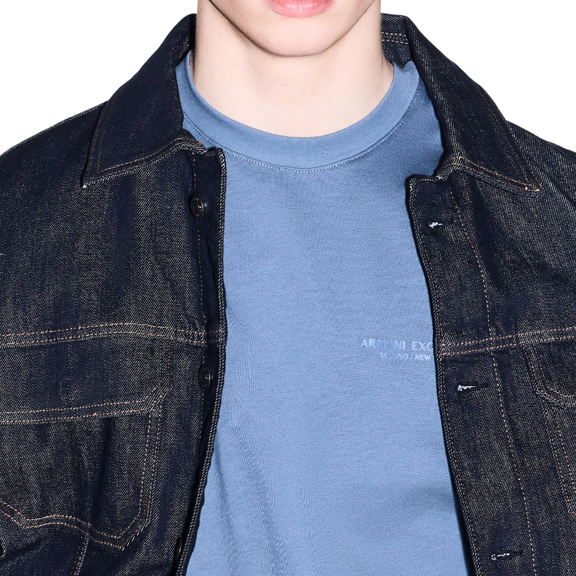 Armani Exchange B'T-Shirt' Light Blu Xm001281Af10361 178397