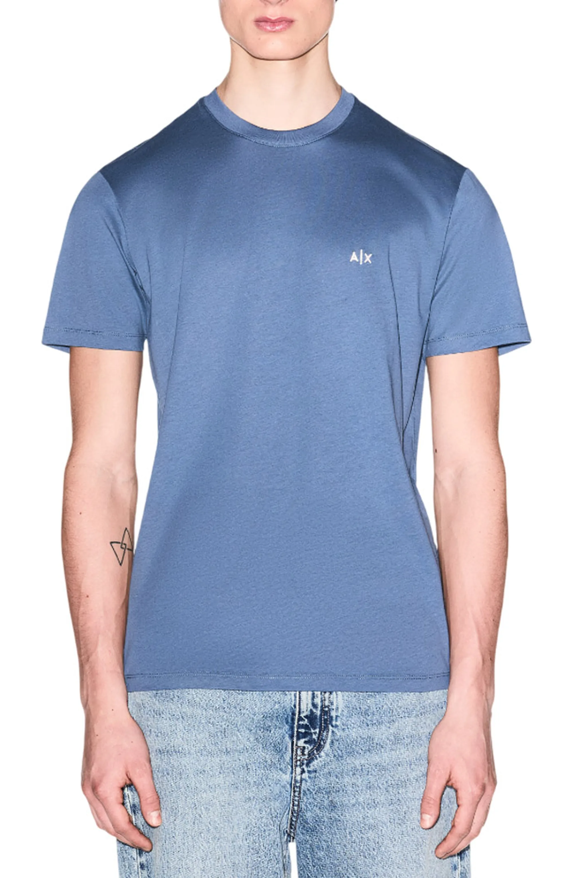 Armani Exchange B'T-Shirt' Light Blue Xm001568Af10358 178472