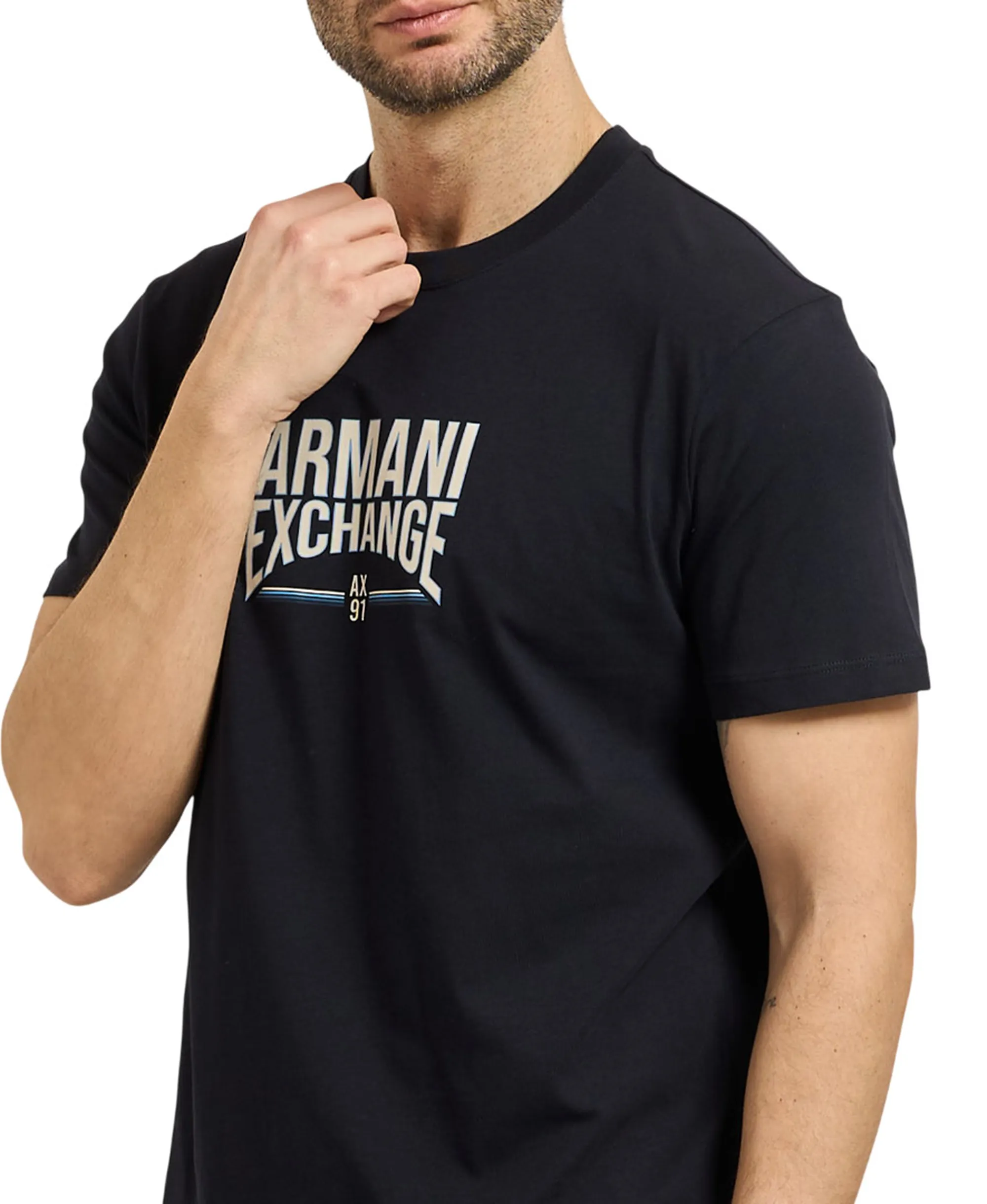 Armani Exchange B'T-Shirt' Blue Xm002452Af10334 178965