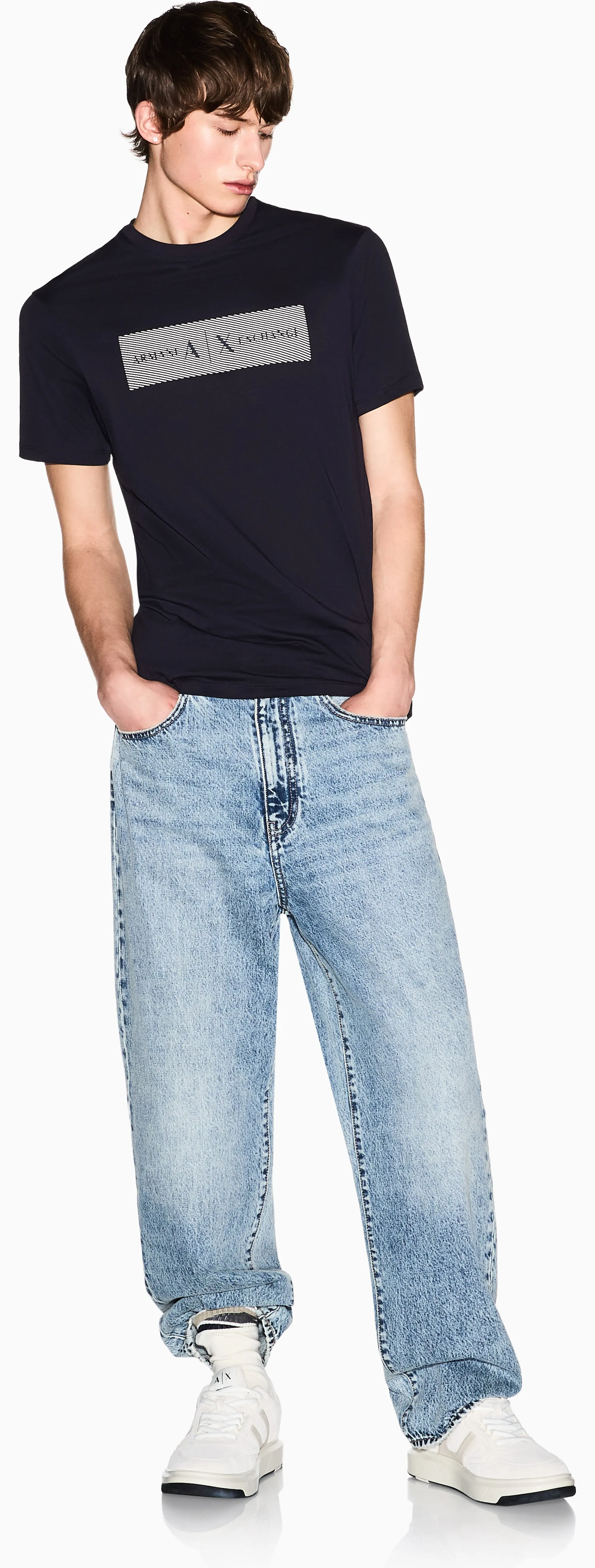 Armani Exchange T-Shirt Blu Xm002472Af10356 175007