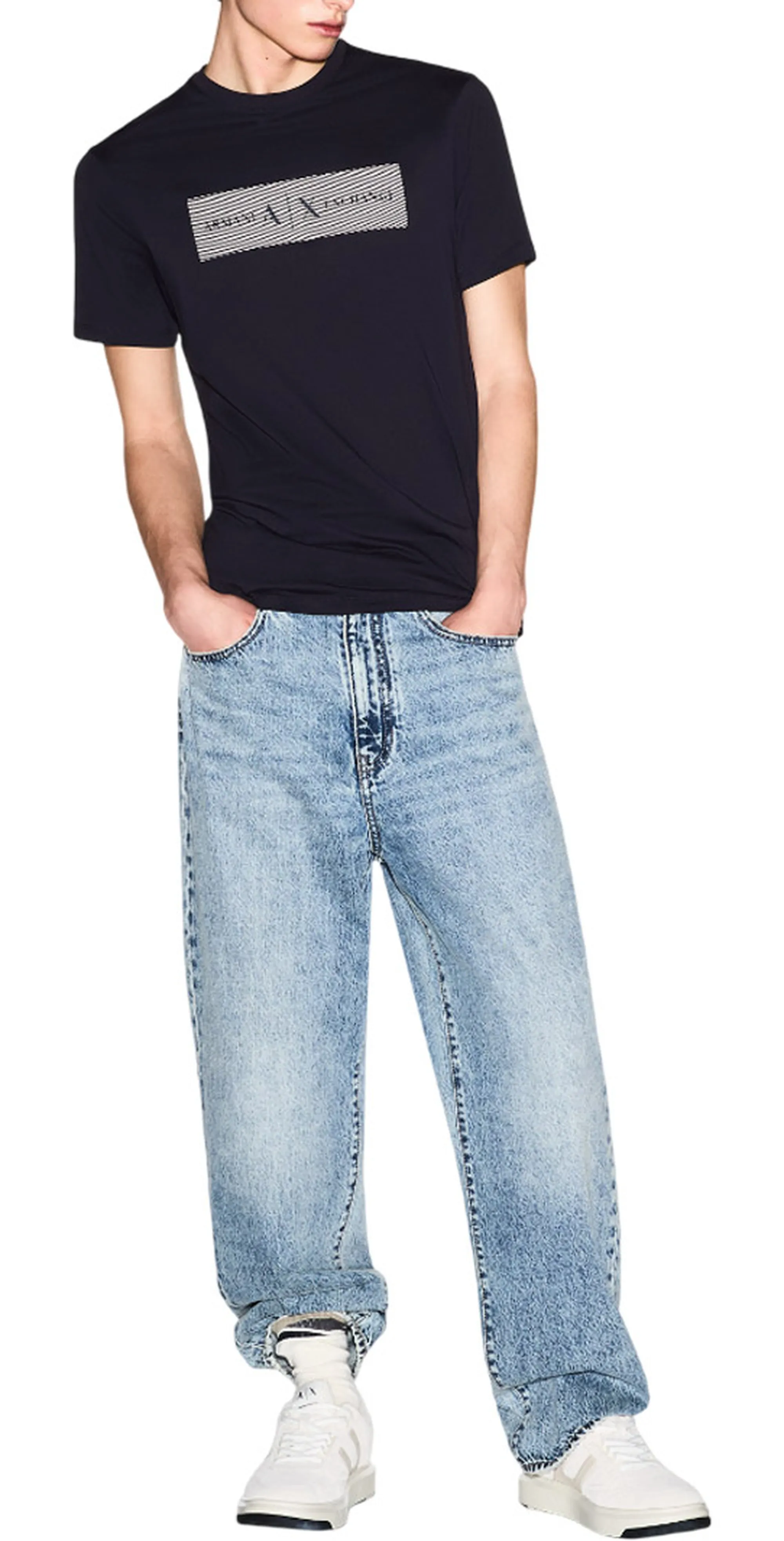 Armani Exchange B'T-Shirt' Blue Xm002472Af10356 179157