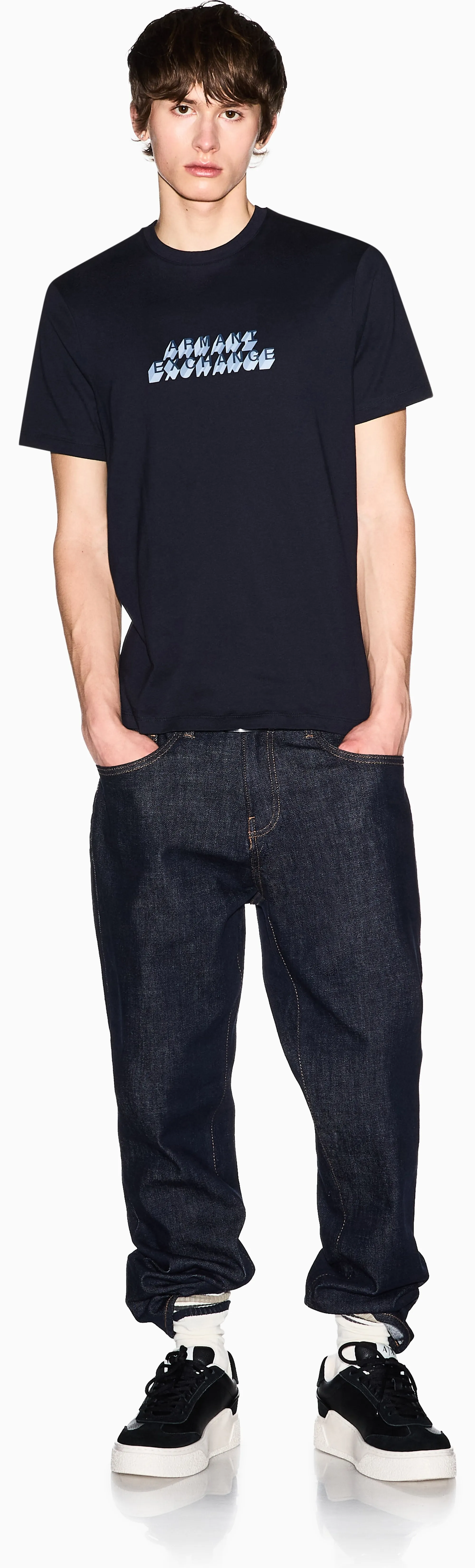 Armani Exchange T-Shirt Blu Xm002779Af10358 175077