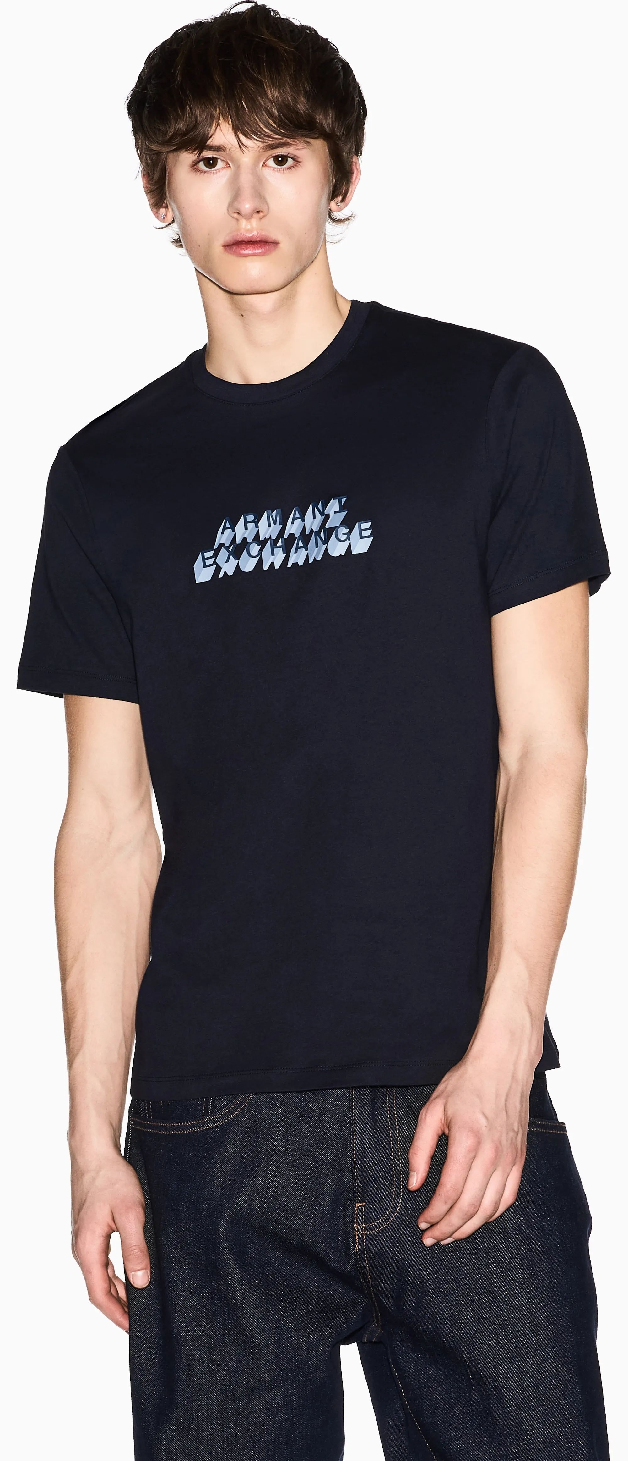 Armani Exchange T-Shirt Blu Xm002779Af10358 175078