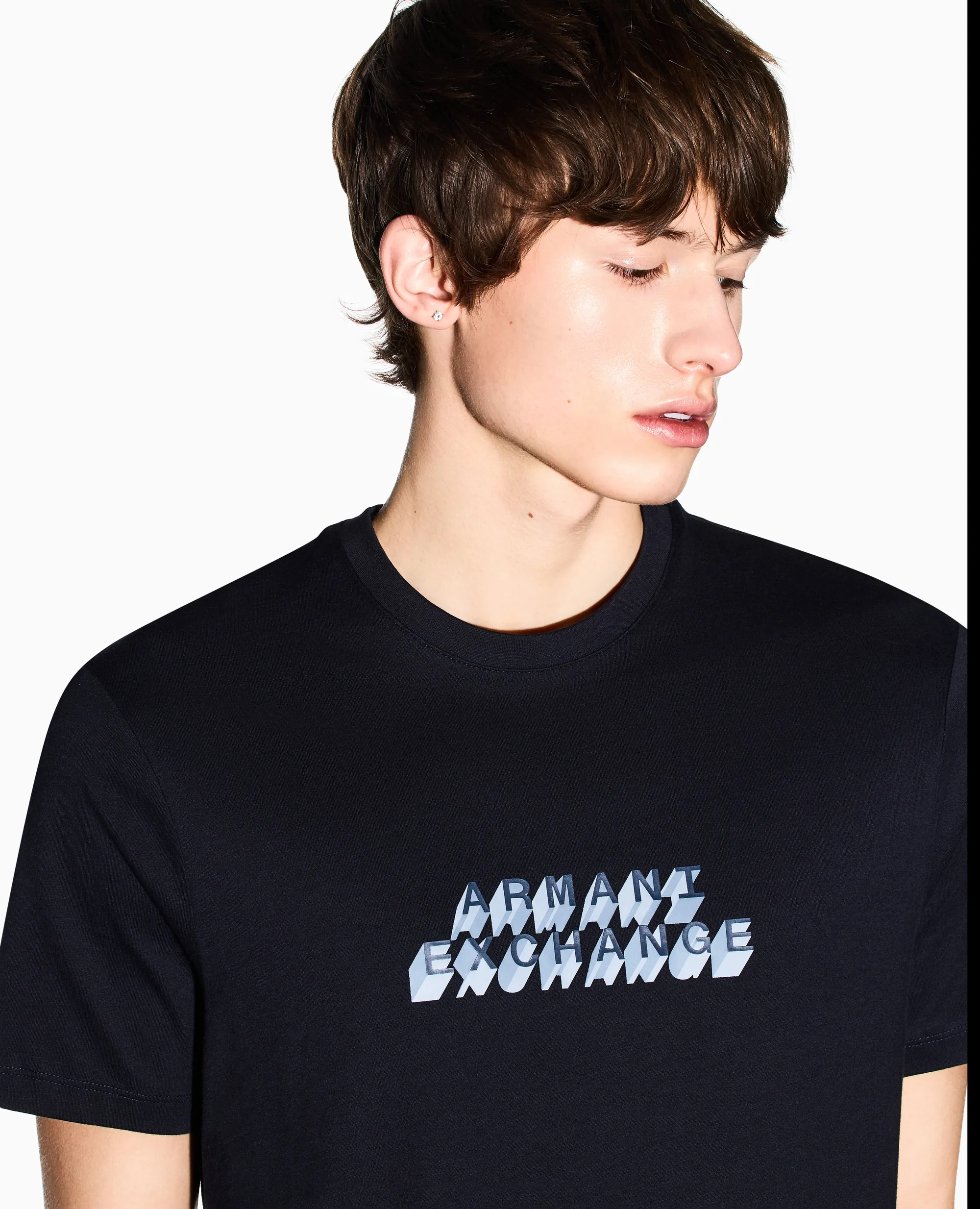 Armani Exchange T-Shirt Blu Xm002779Af10358 175080