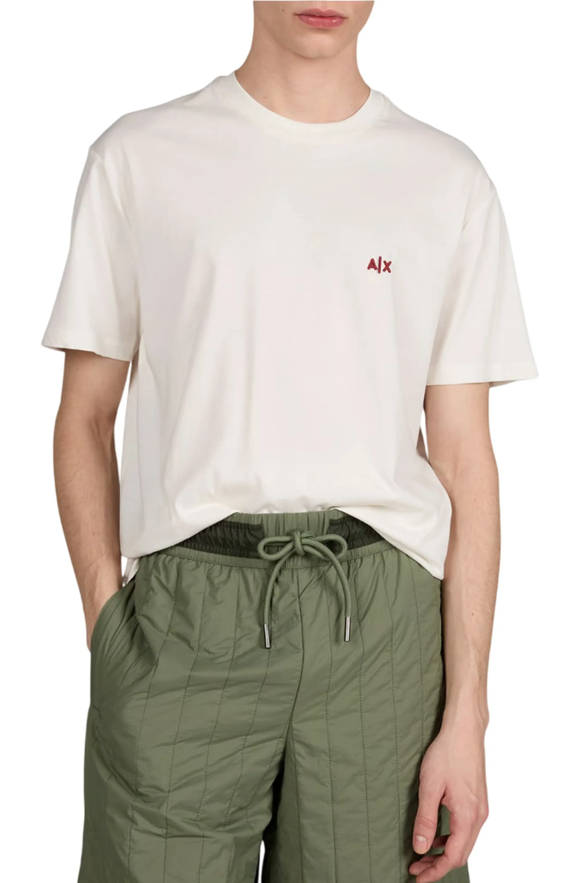 Armani Exchange B'T-Shirt' Cream Xm001568Af10358 178438