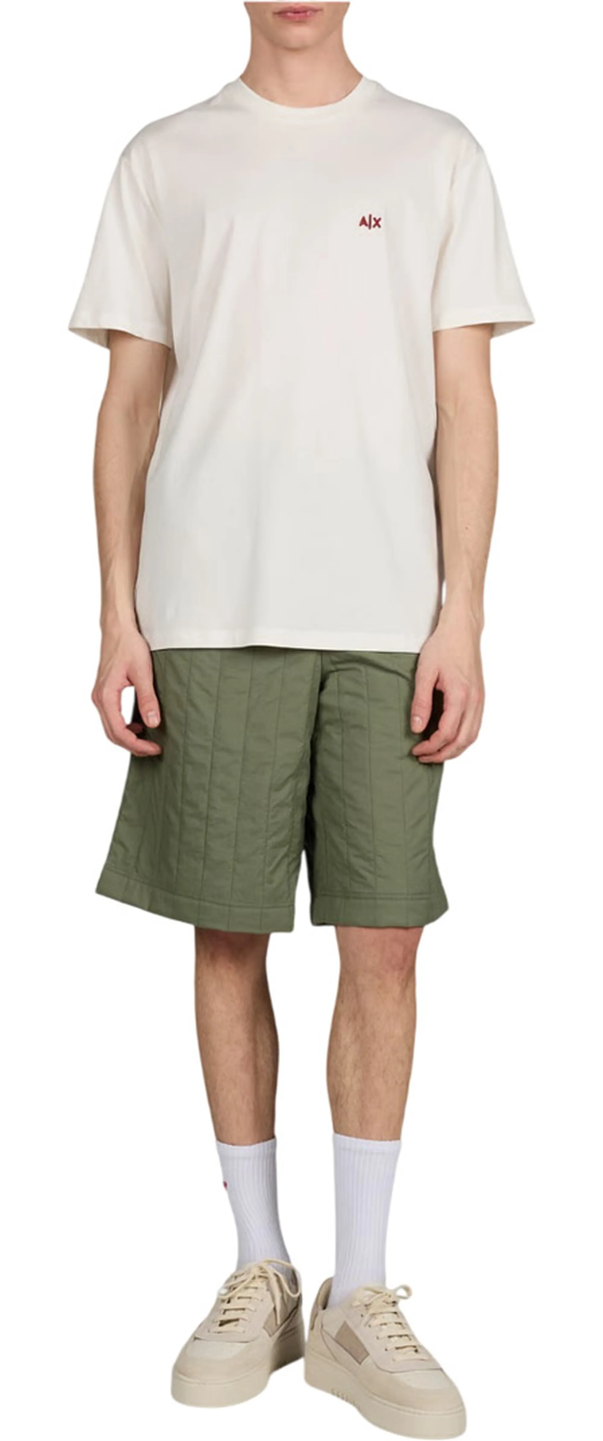 Armani Exchange B'T-Shirt' Cream Xm001568Af10358 178440