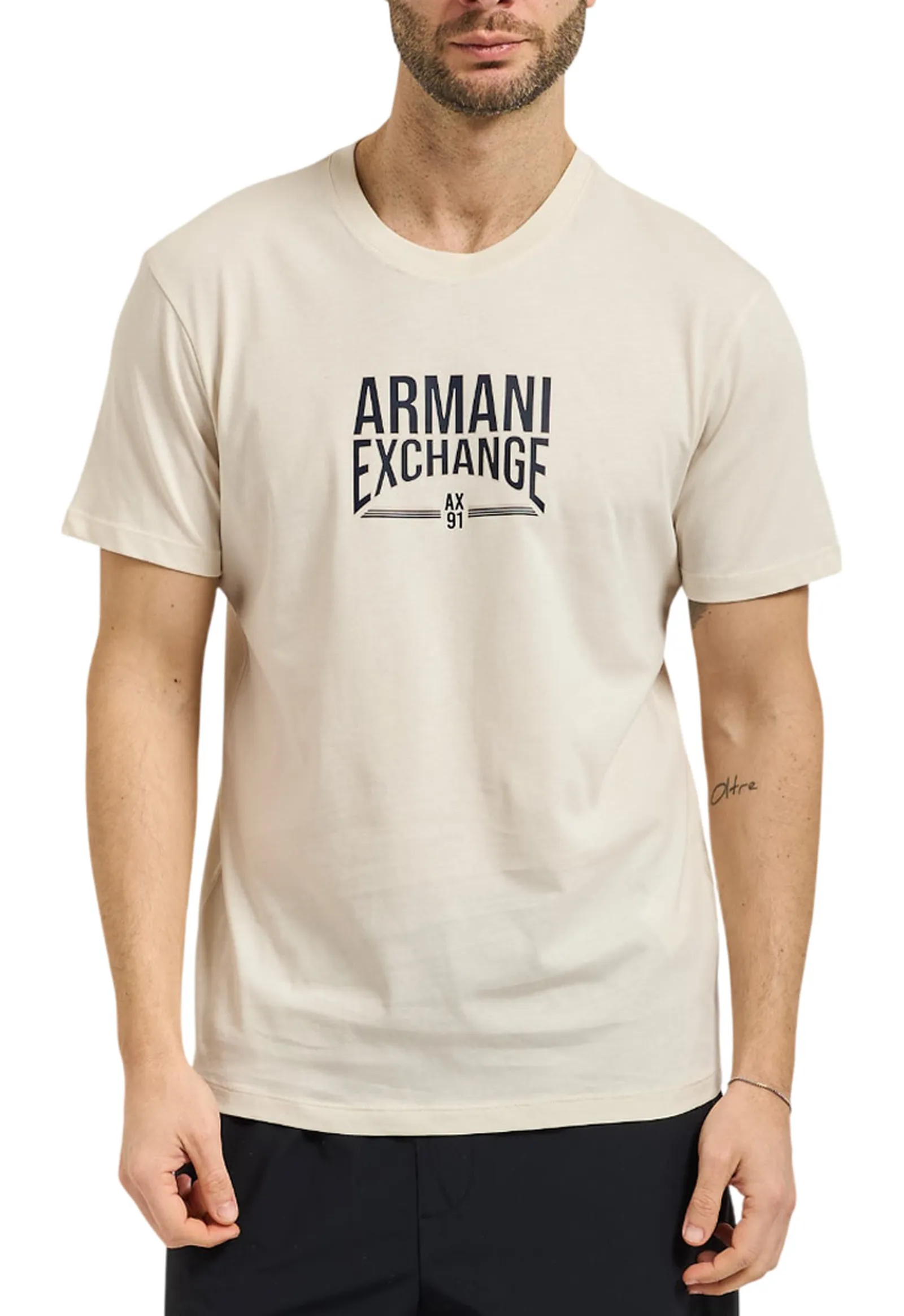 Armani Exchange T-Shirt Crema Xm002452Af10334 178947