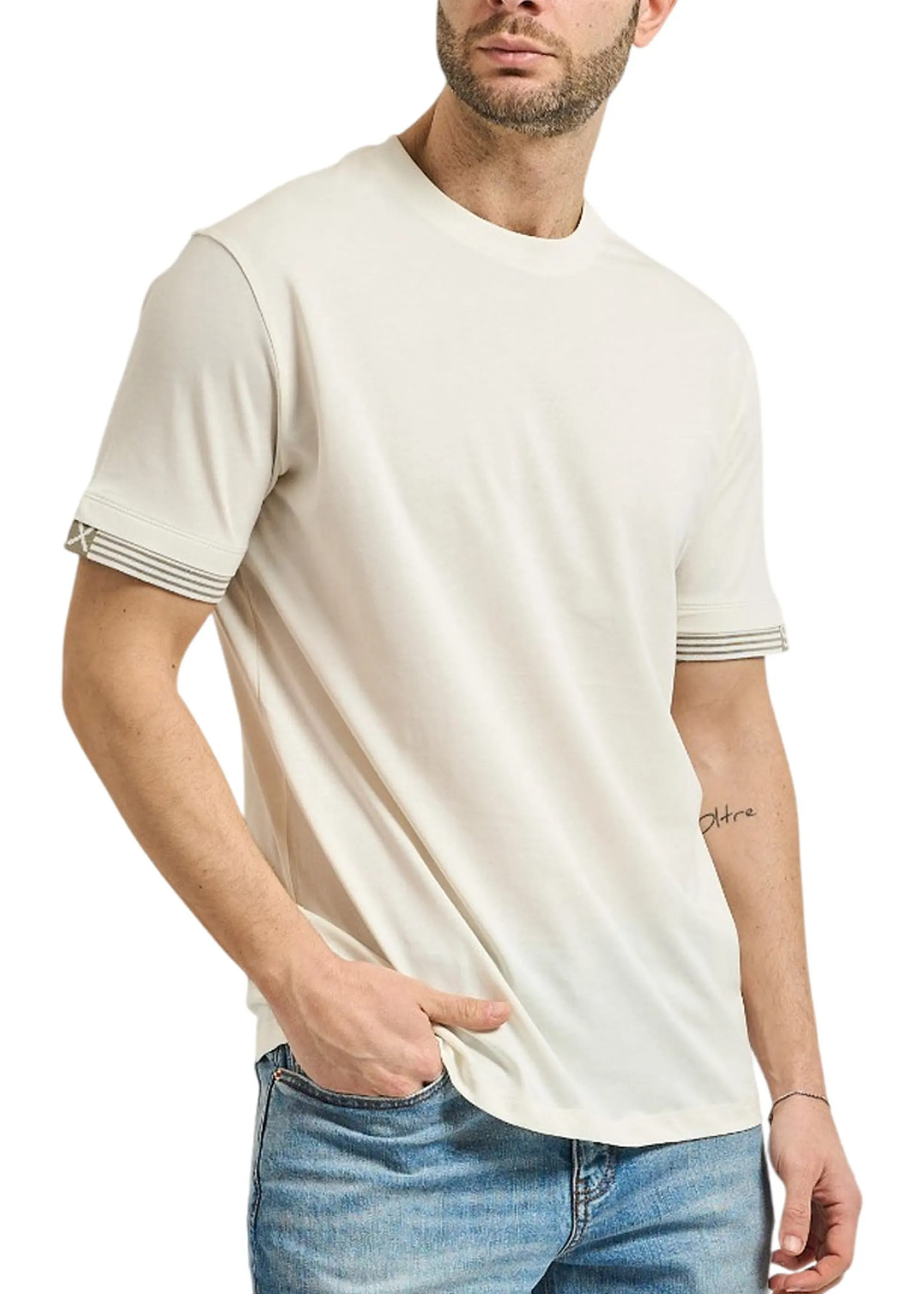 Armani Exchange B'T-Shirt ' Cream Xm002493Af10356 181397