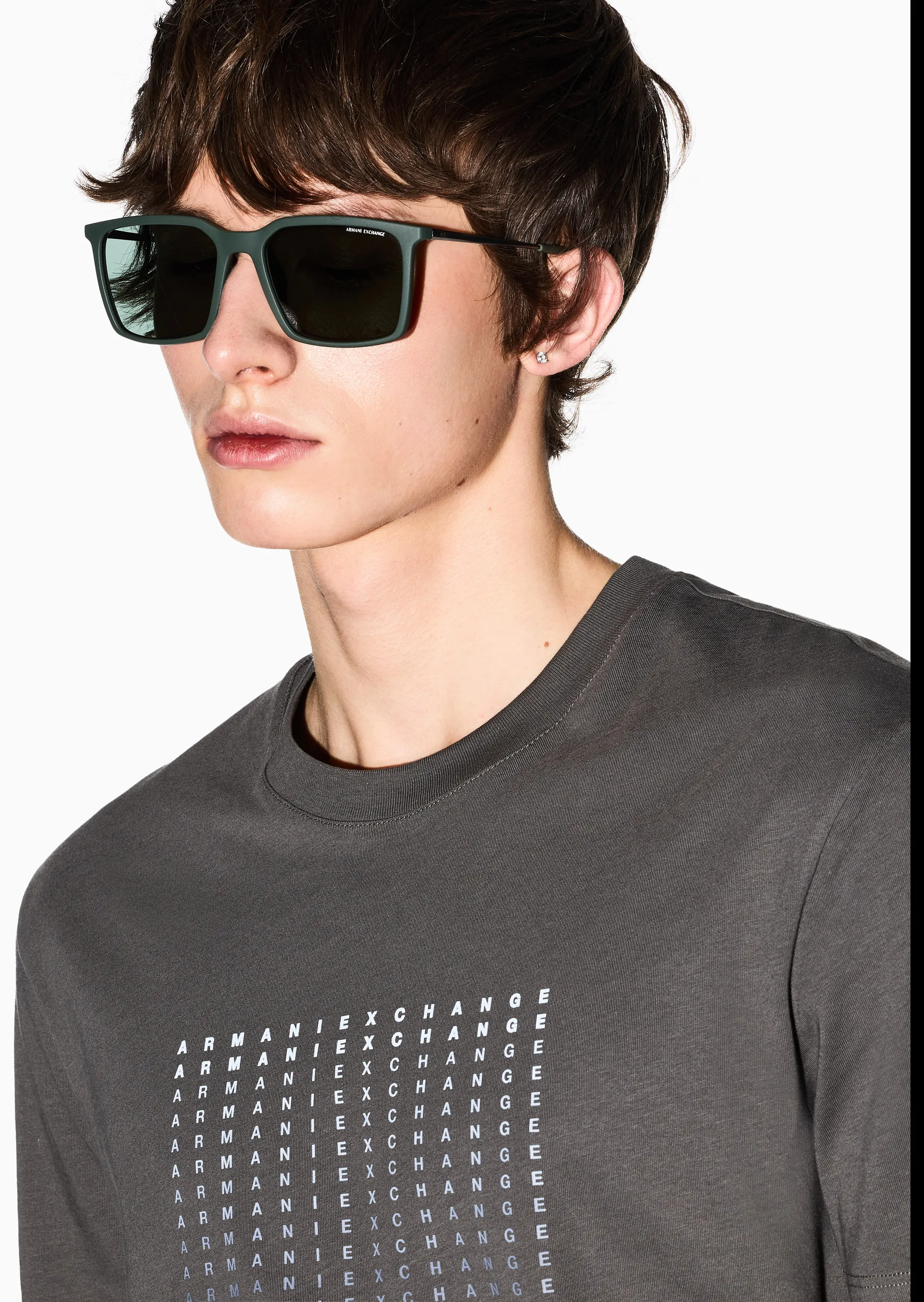 Armani Exchange T-Shirt Grigio Xm002519Af10334 175063