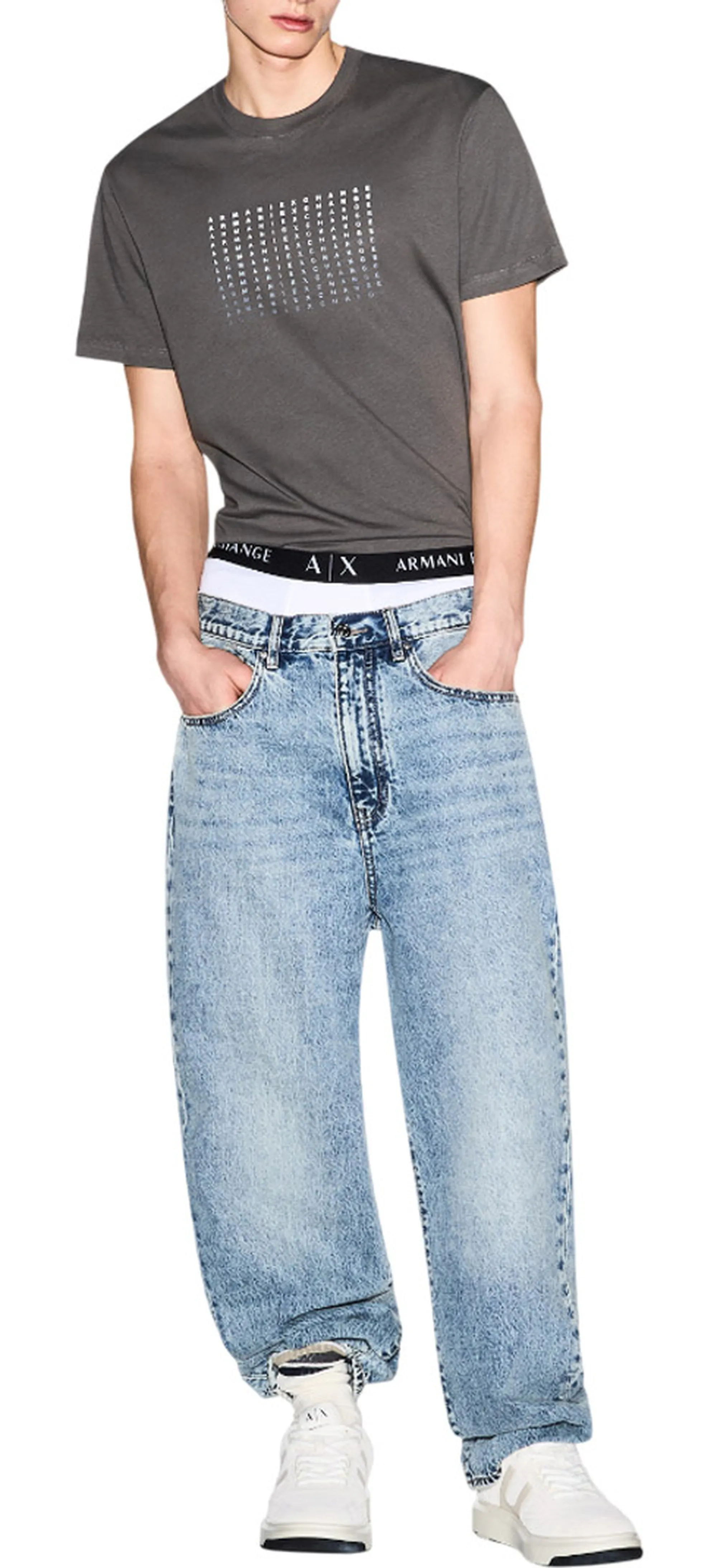 Armani Exchange B'T-Shirt' Grey Xm002519Af10334 179182