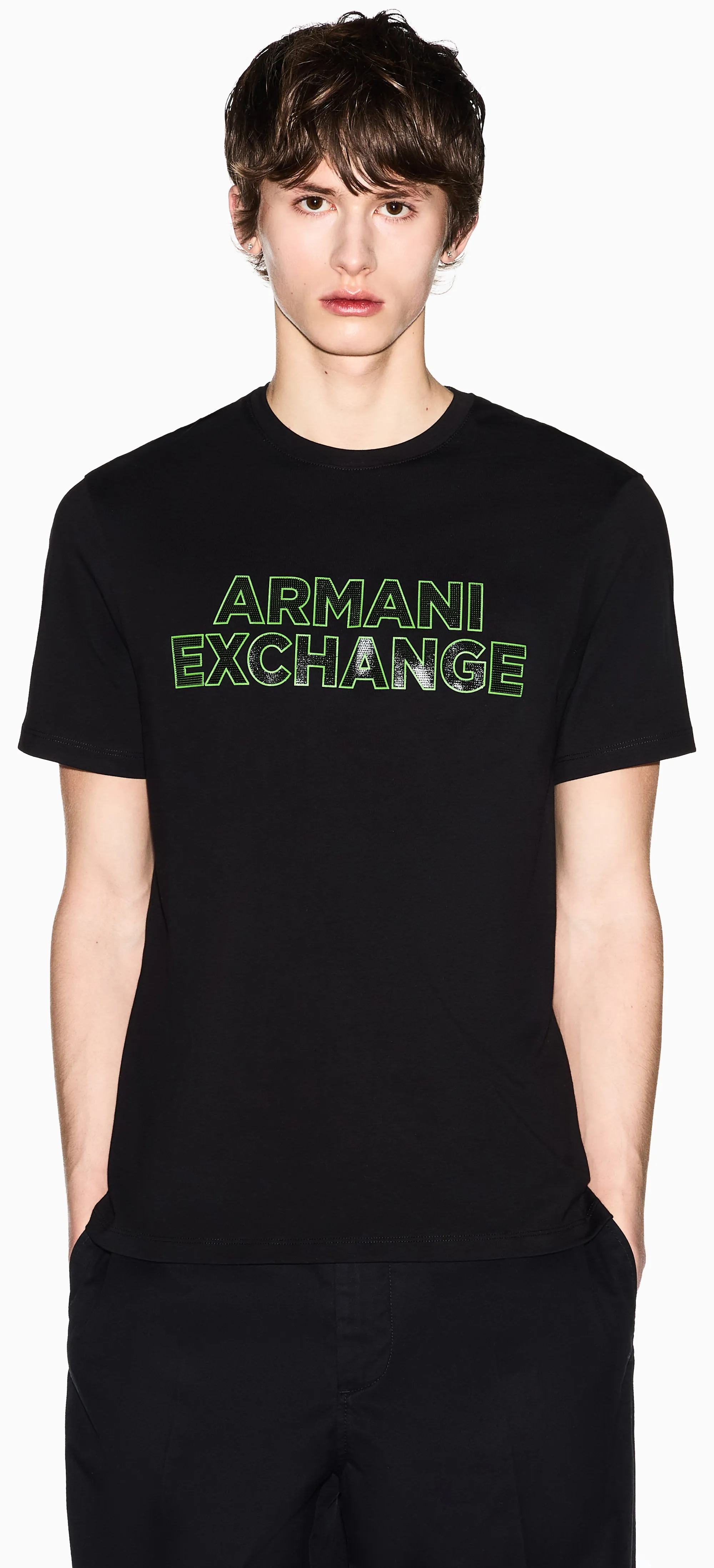 Armani Exchange T-Shirt Nero Xm002413Af10361 175152